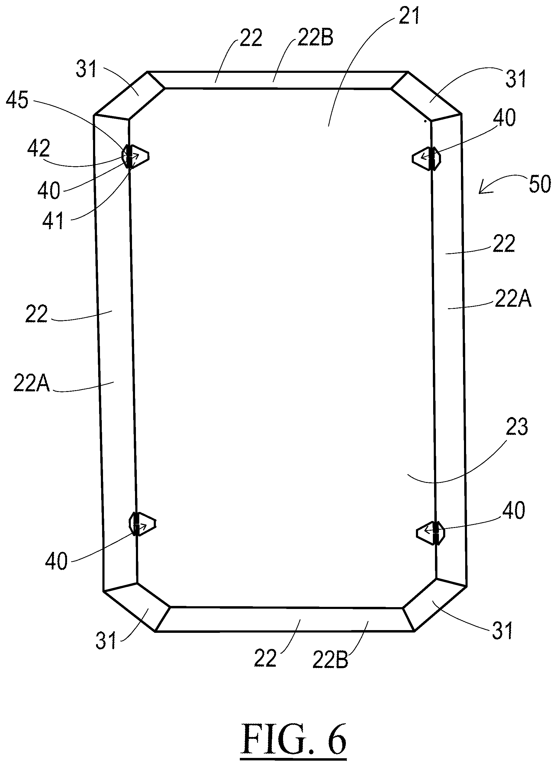 Patent US12365531 Figure 7 – Banded container for fruits and produce