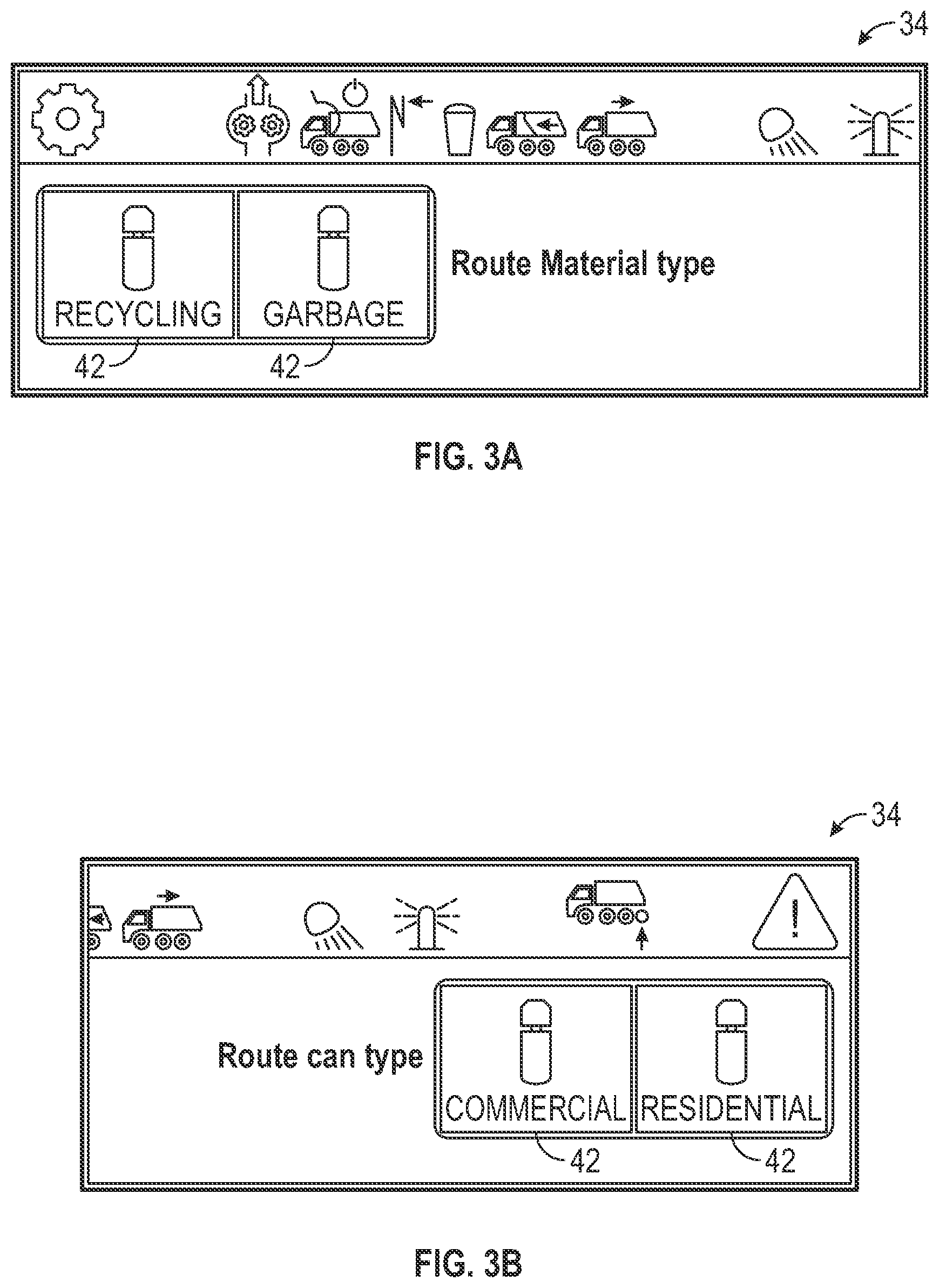 Patent US12365533 Figure 3 – Operational modes for a refuse vehicle