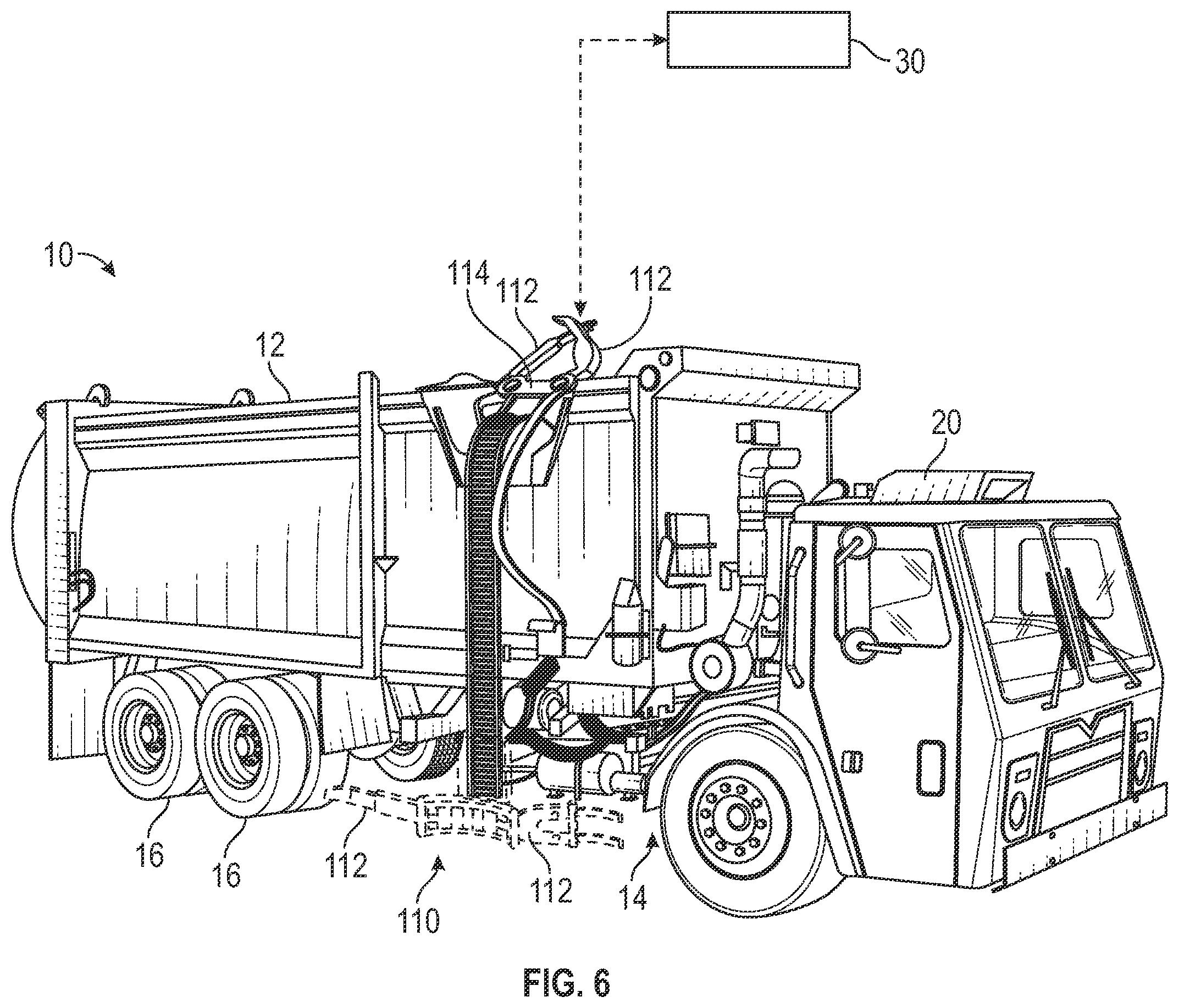 Patent US12365533 Figure 6 – Operational modes for a refuse vehicle