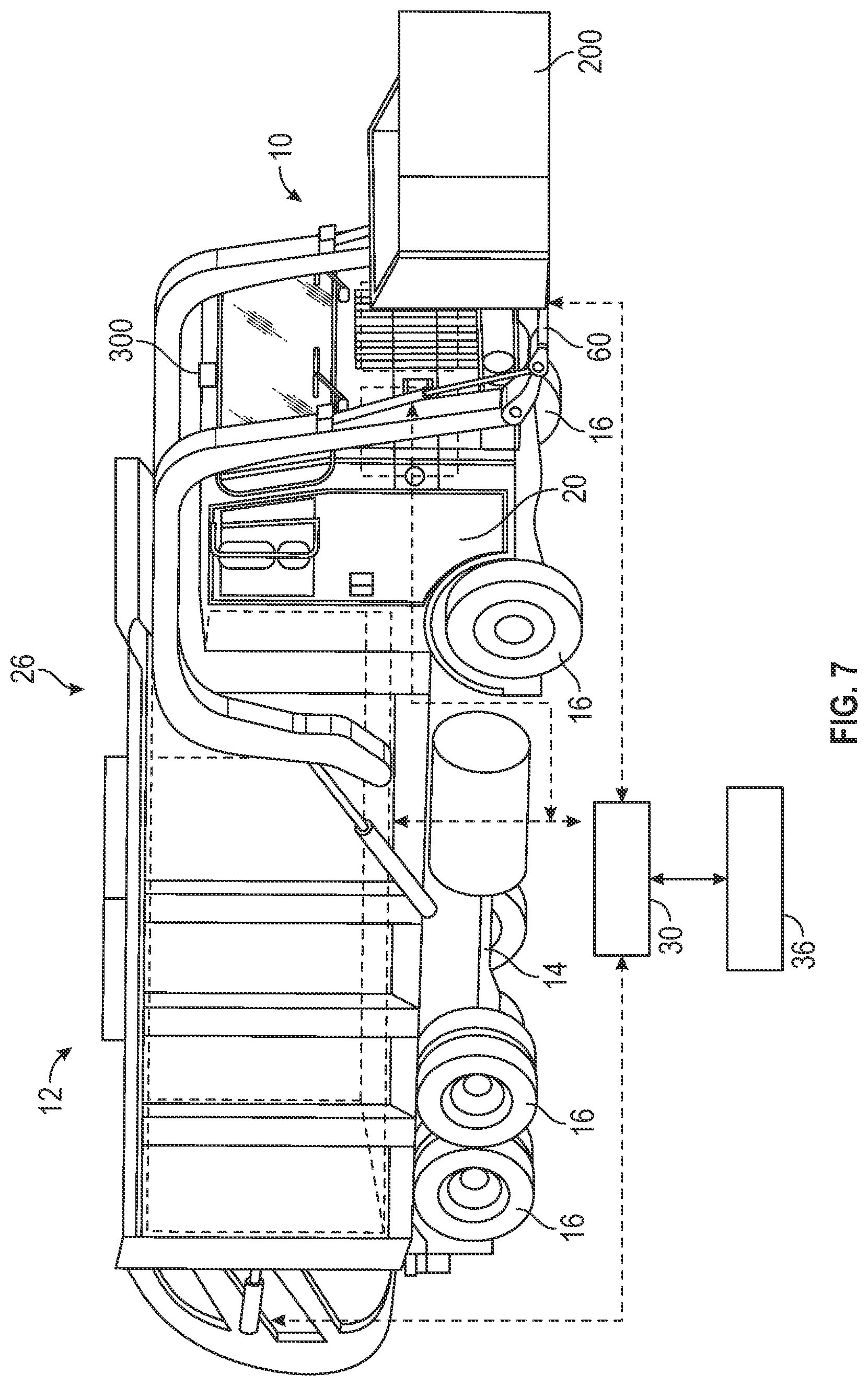 Patent US12365533 Figure 7 – Operational modes for a refuse vehicle