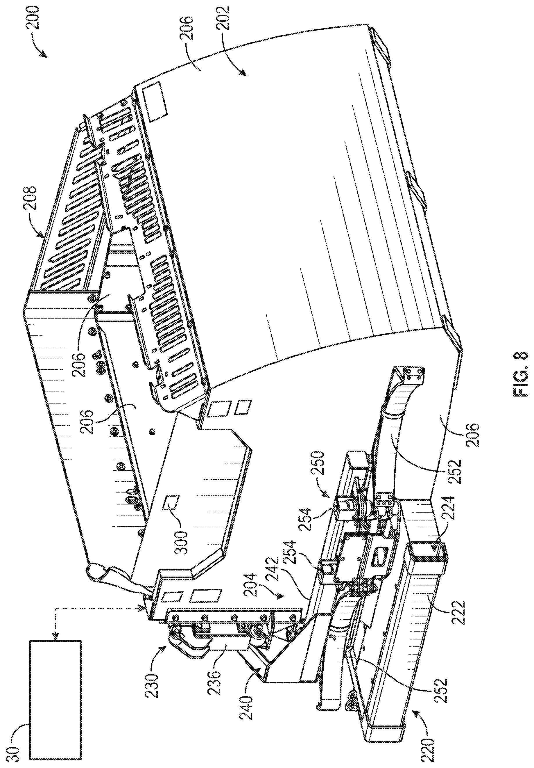 Patent US12365533 Figure 8 – Operational modes for a refuse vehicle
