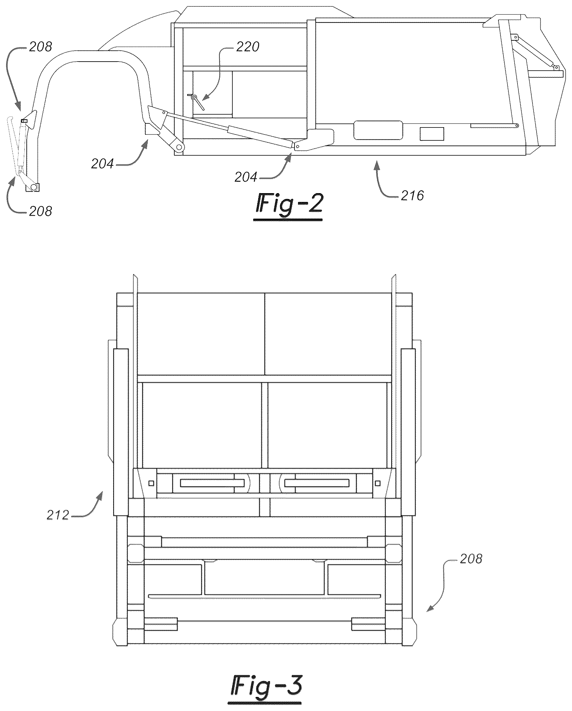 Patent US12365534 Figure 2 – Automatic control of a refuse front end loader