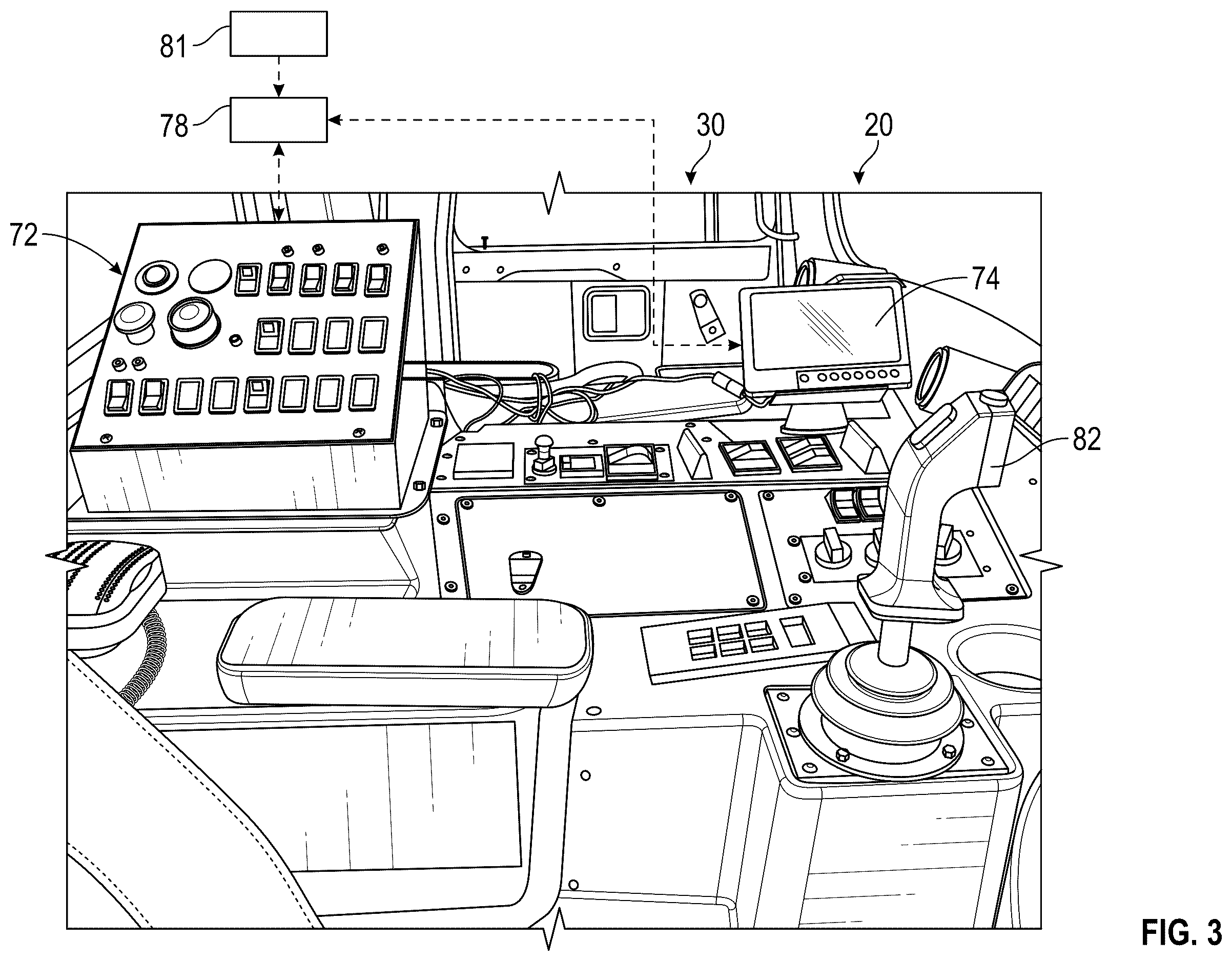 Patent US12365535 Figure 3 – Lighting system for a refuse vehicle