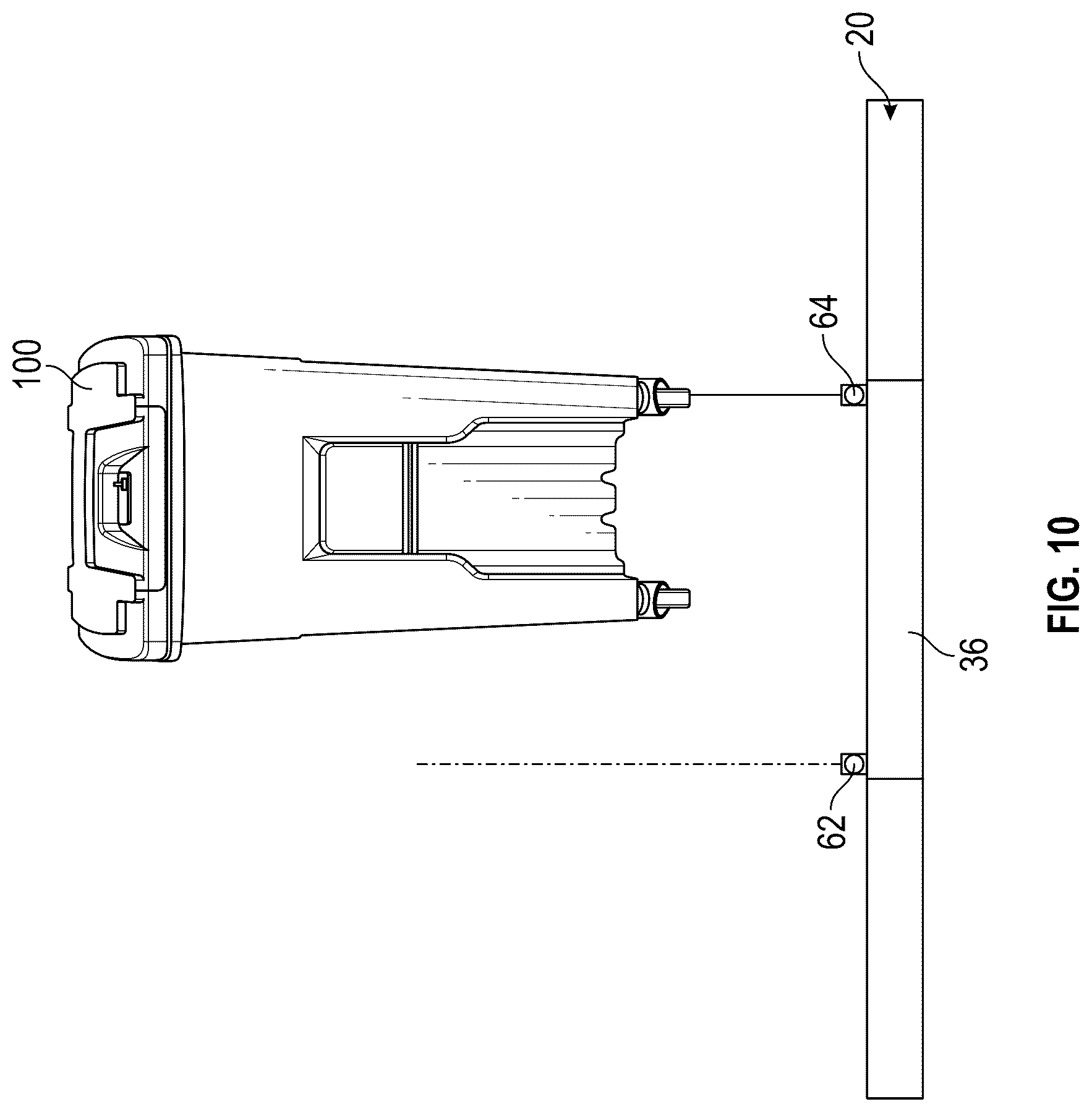Patent US12365535 Figure 10 – Lighting system for a refuse vehicle