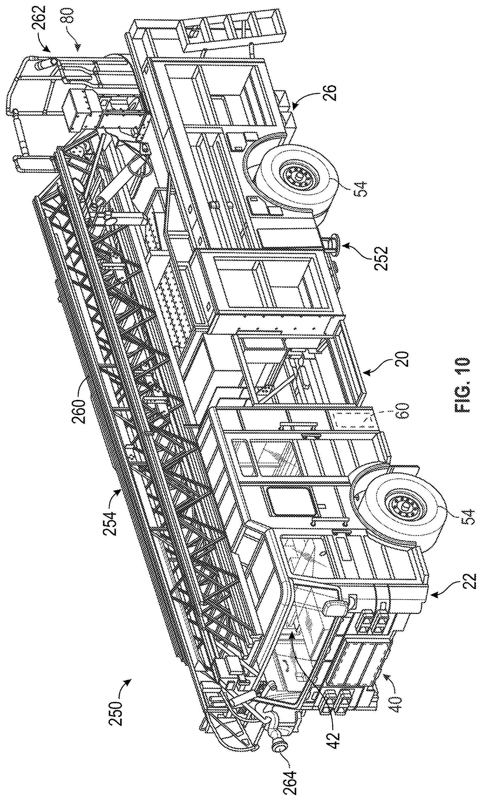 Patent US12365536 Figure 10 – Regeneration control for a refuse vehicle packer system