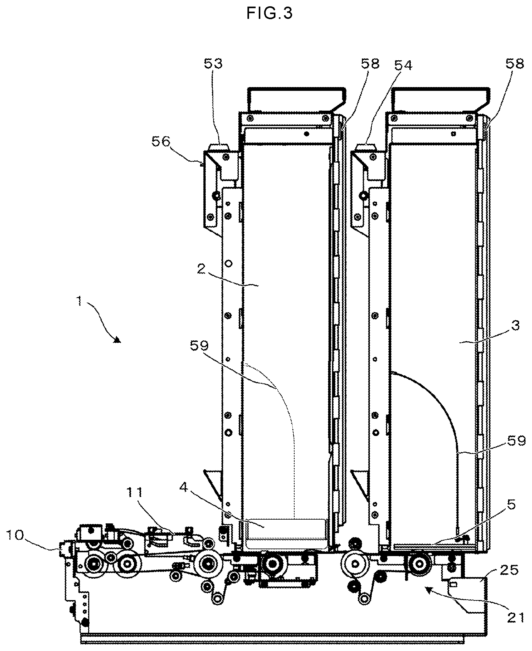 Patent US12365537 Figure 3 – Card handling apparatus