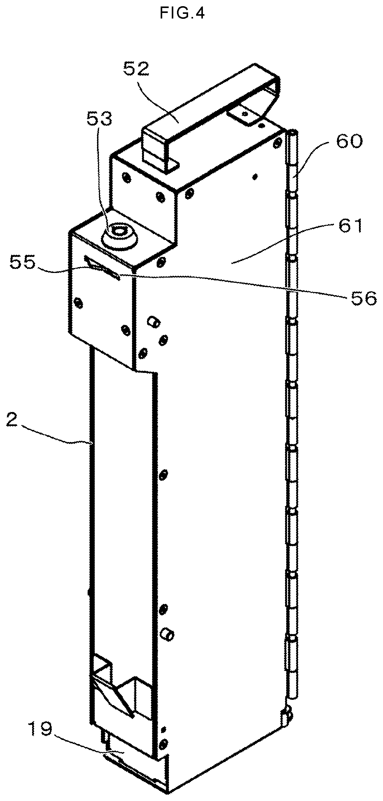 Patent US12365537 Figure 4 – Card handling apparatus
