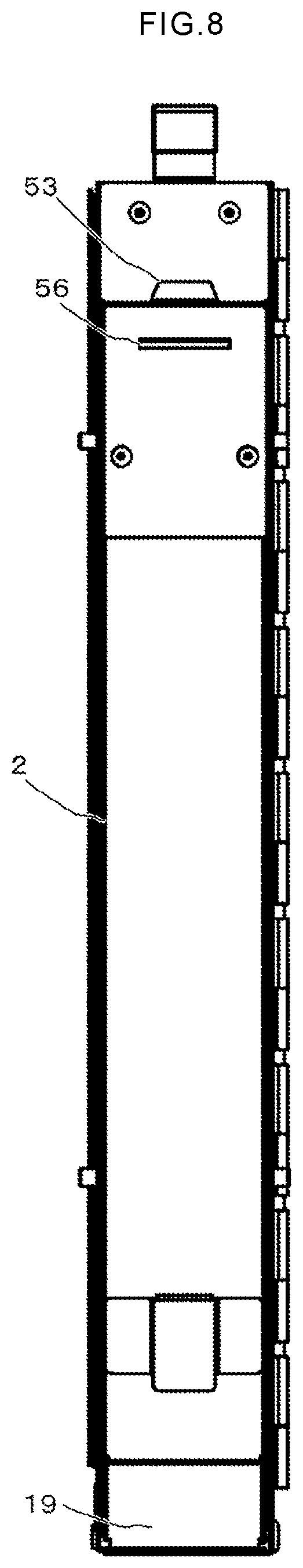Patent US12365537 Figure 8 – Card handling apparatus