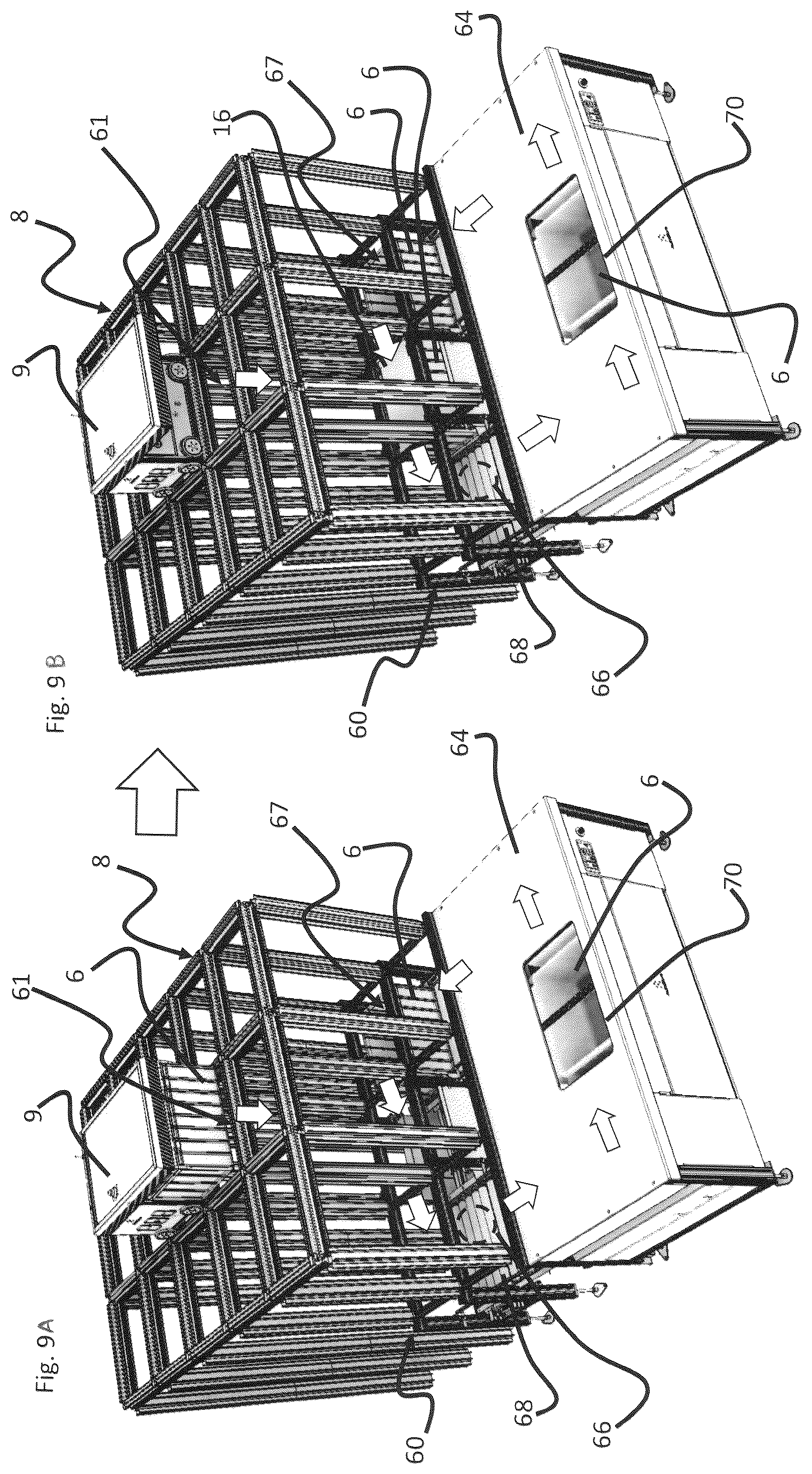 Patent US12365538 Figure 8 – Automated storage and retrieval system comprising a relay module and a method of operating such a system