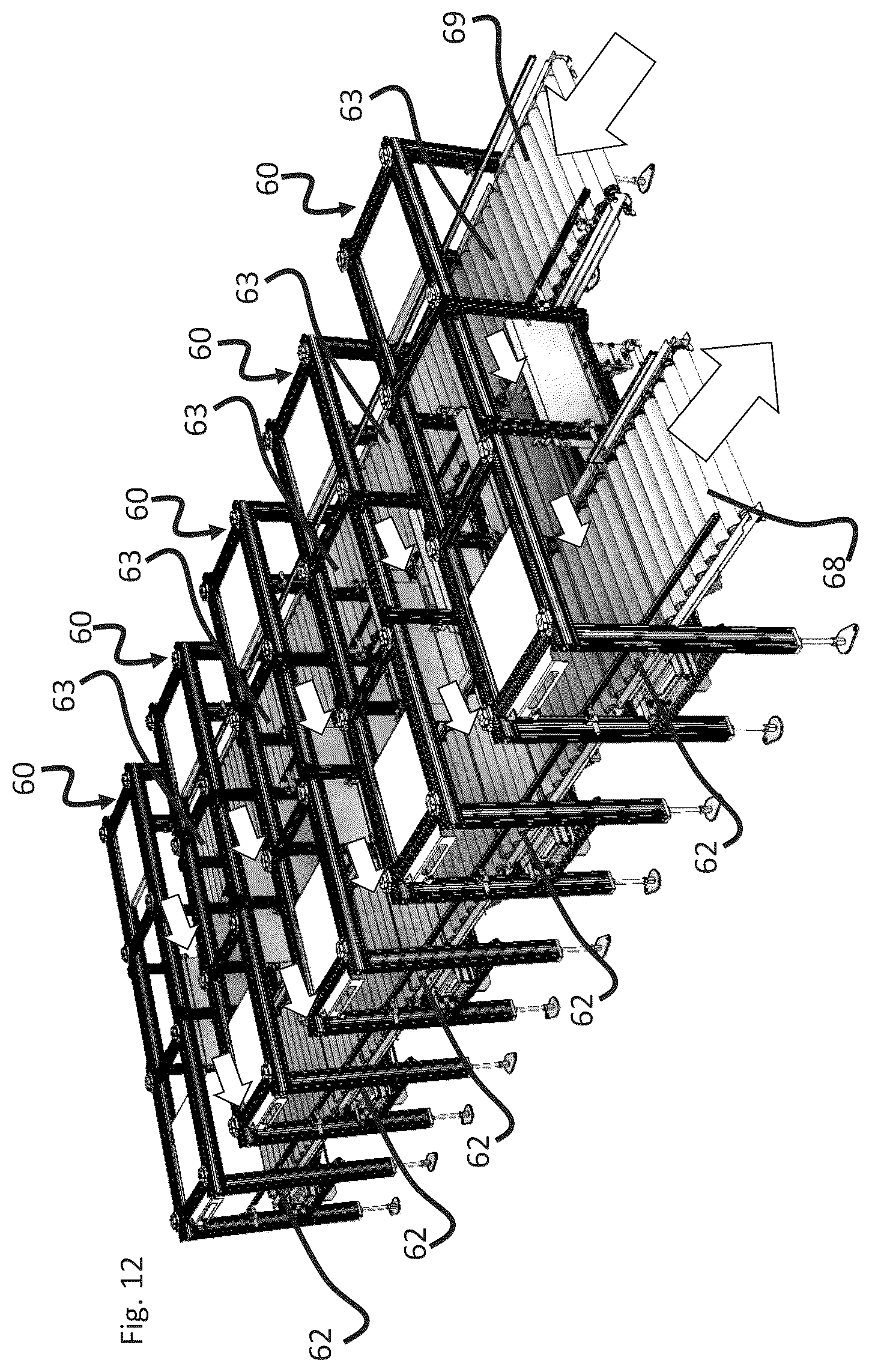 Patent US12365538 Figure 11 – Automated storage and retrieval system comprising a relay module and a method of operating such a system