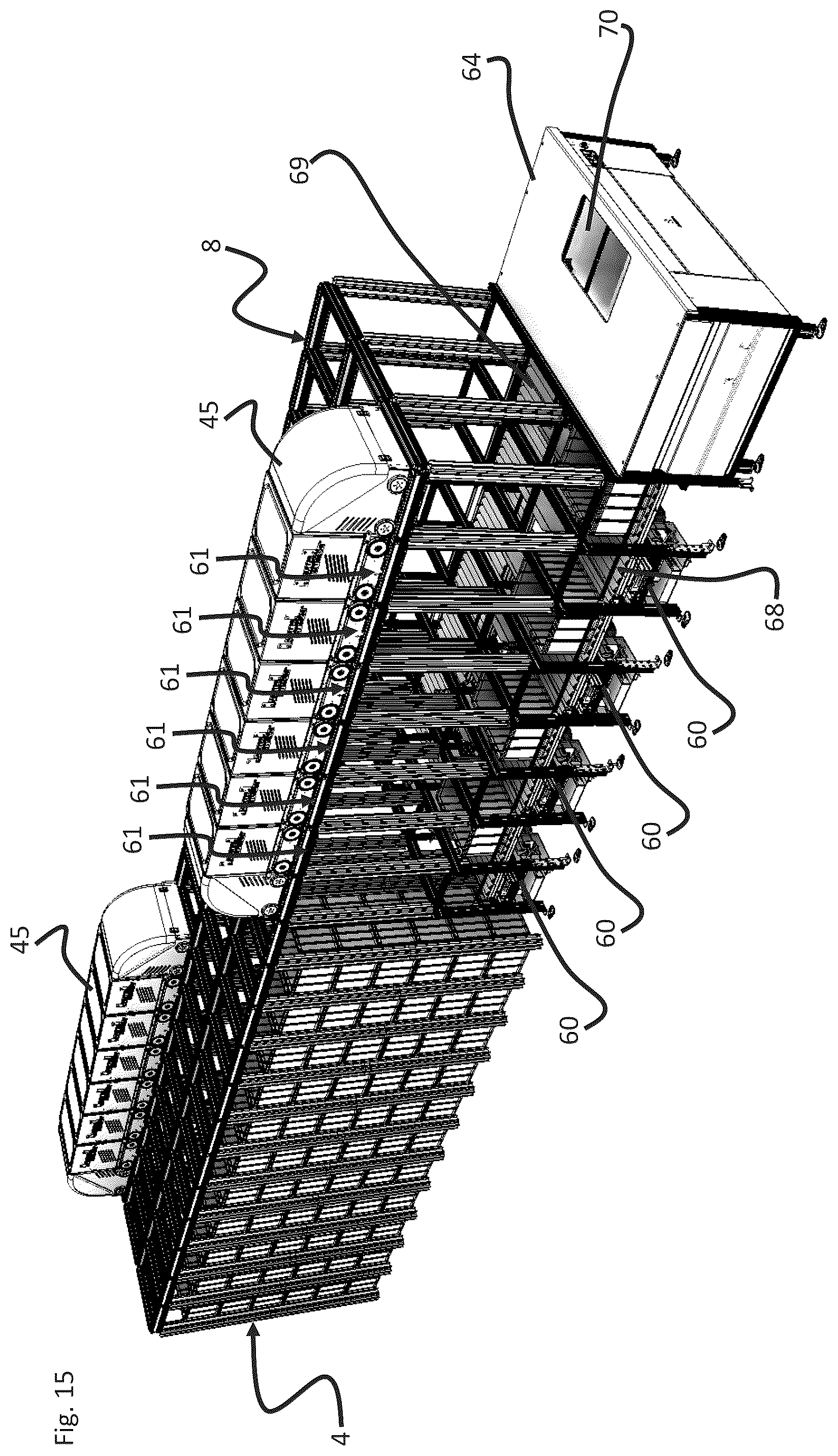 Patent US12365538 Figure 14 – Automated storage and retrieval system comprising a relay module and a method of operating such a system