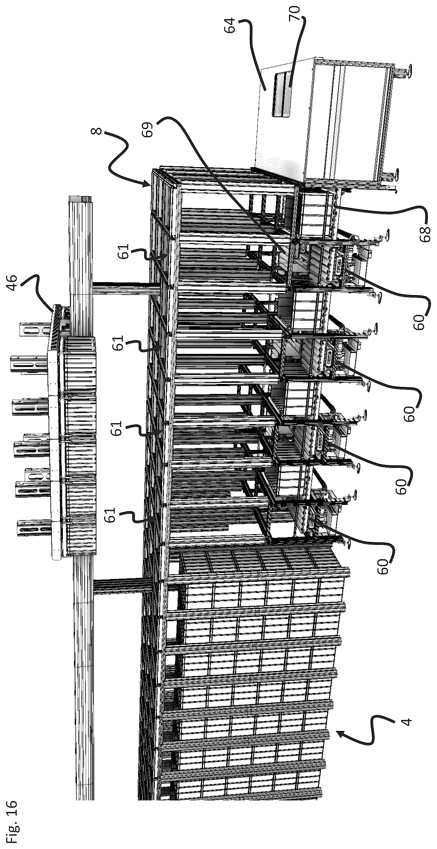 Patent US12365538 Figure 15 – Automated storage and retrieval system comprising a relay module and a method of operating such a system