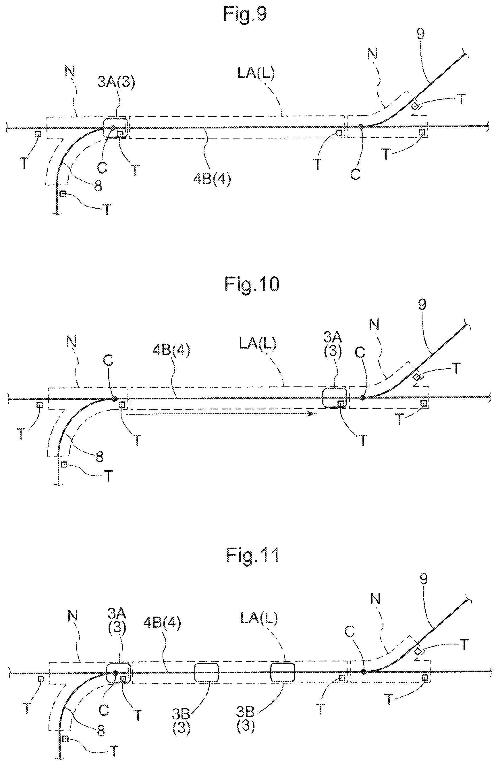 Patent US12365541 Figure 8 – Article transport facility, route setting method, and route setting program