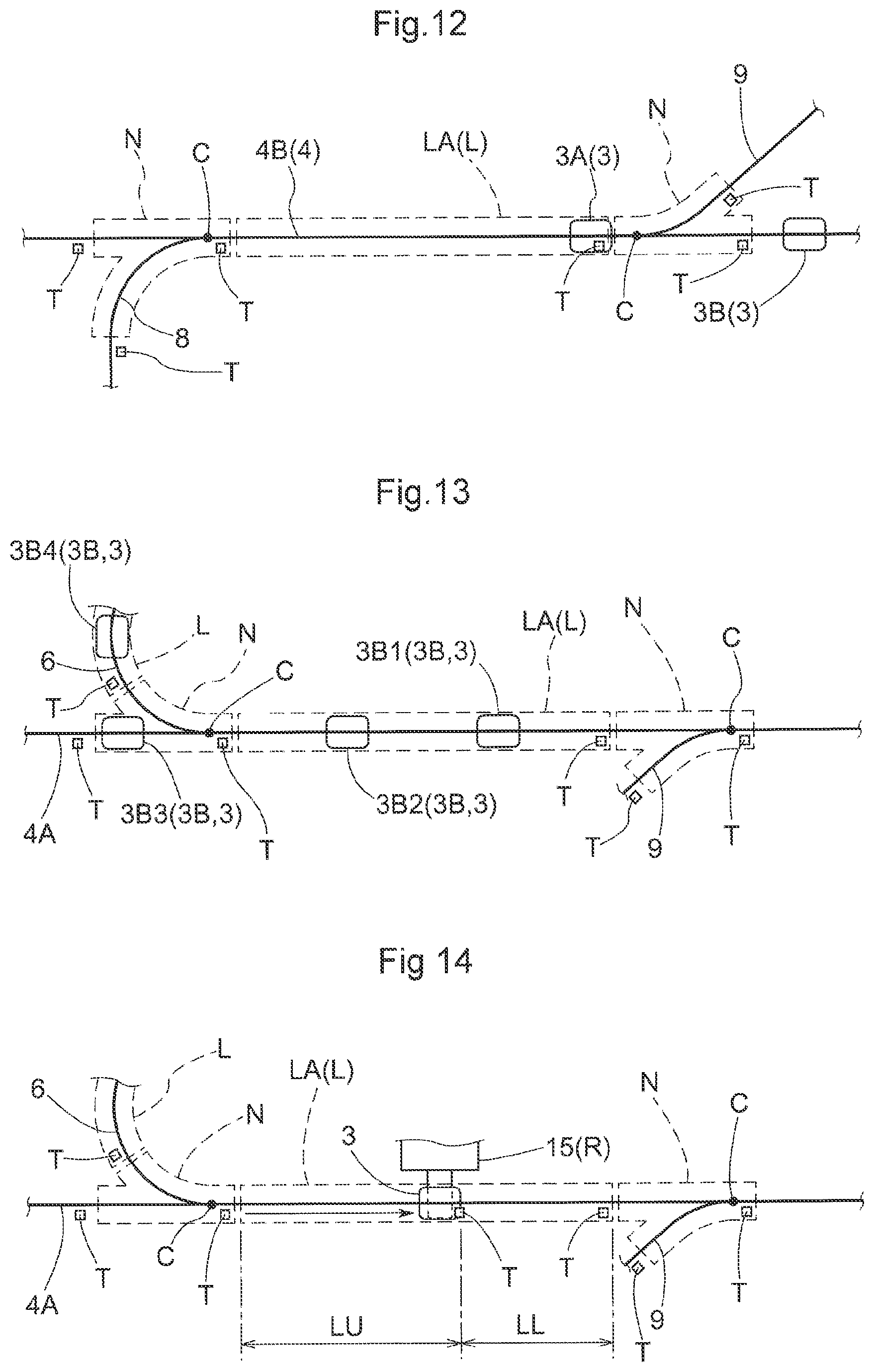 Patent US12365541 Figure 9 – Article transport facility, route setting method, and route setting program