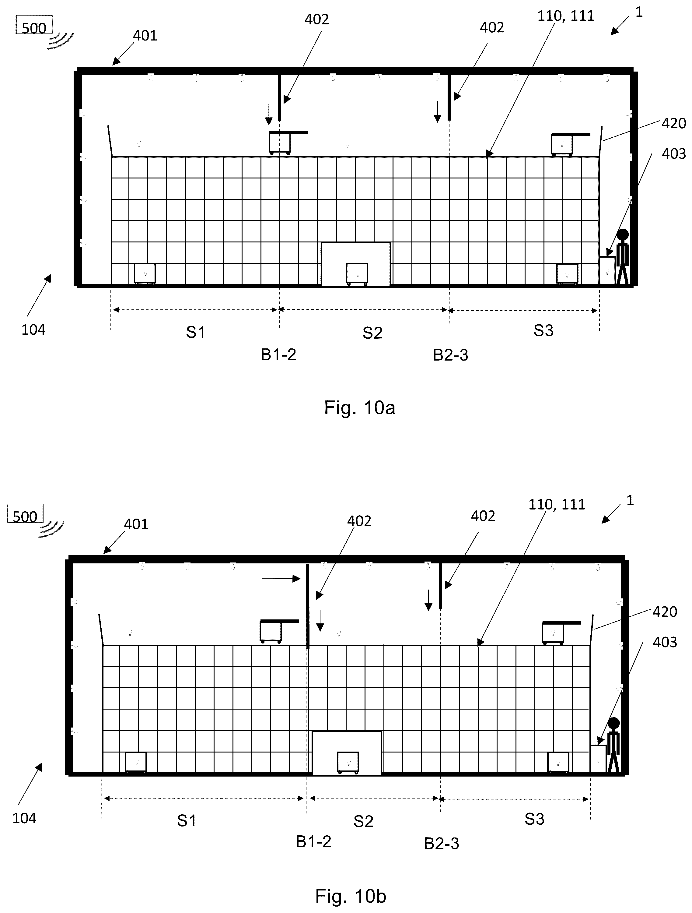 Patent US12365543 Figure 7 – Automated storage and retrieval system comprising a barrier