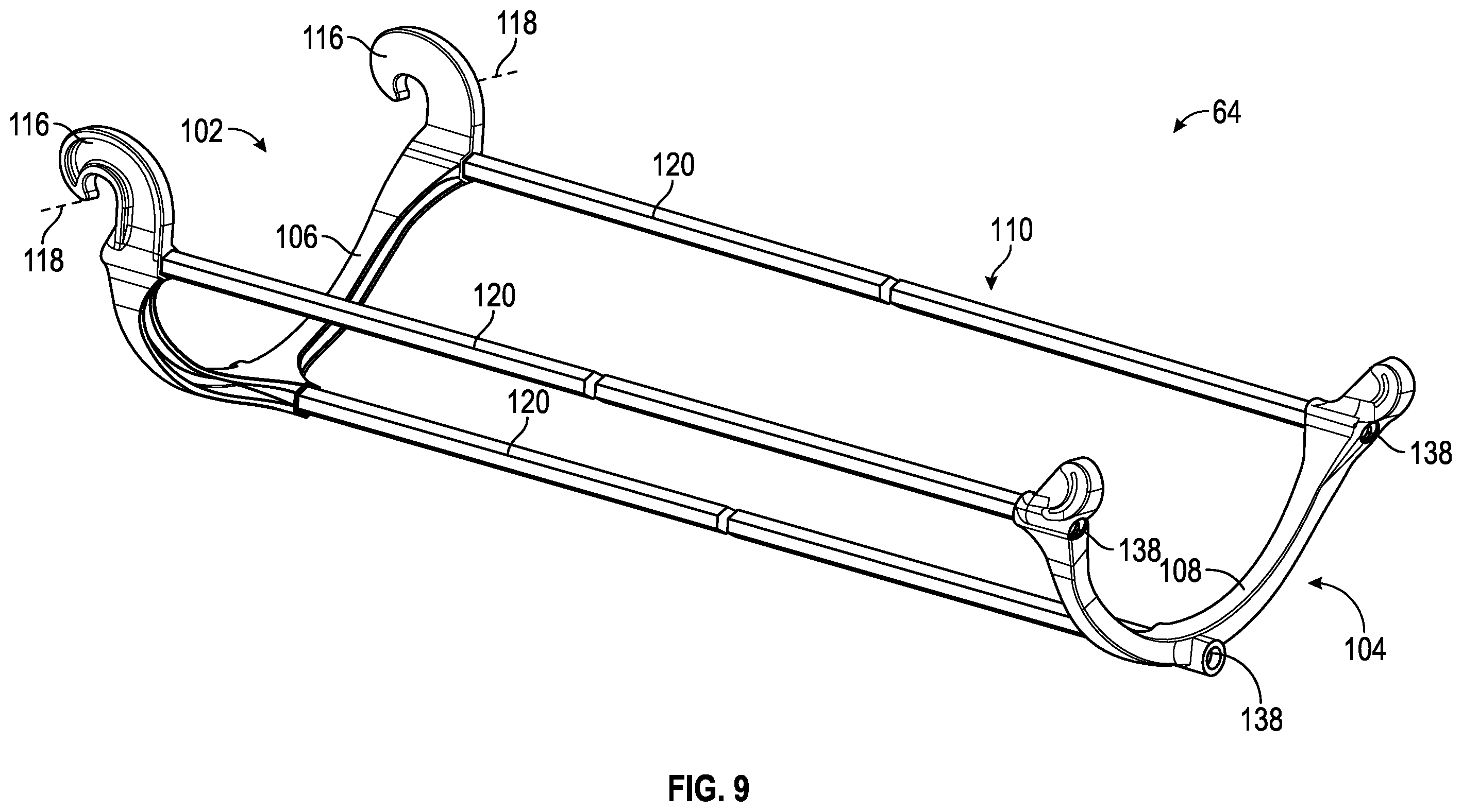 Patent US12365544 Figure 9 – Composite concrete chute