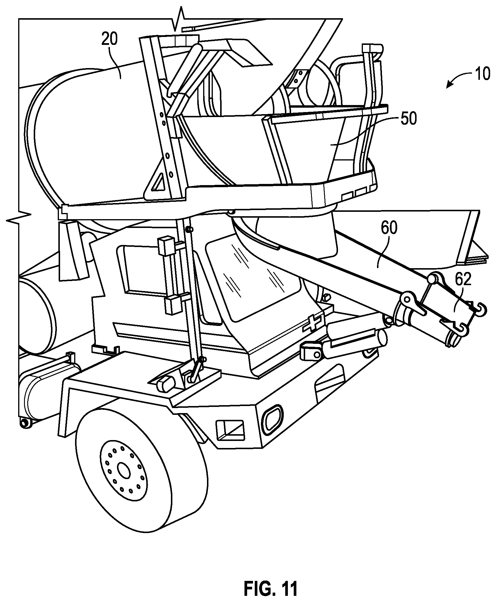 Patent US12365544 Figure 11 – Composite concrete chute