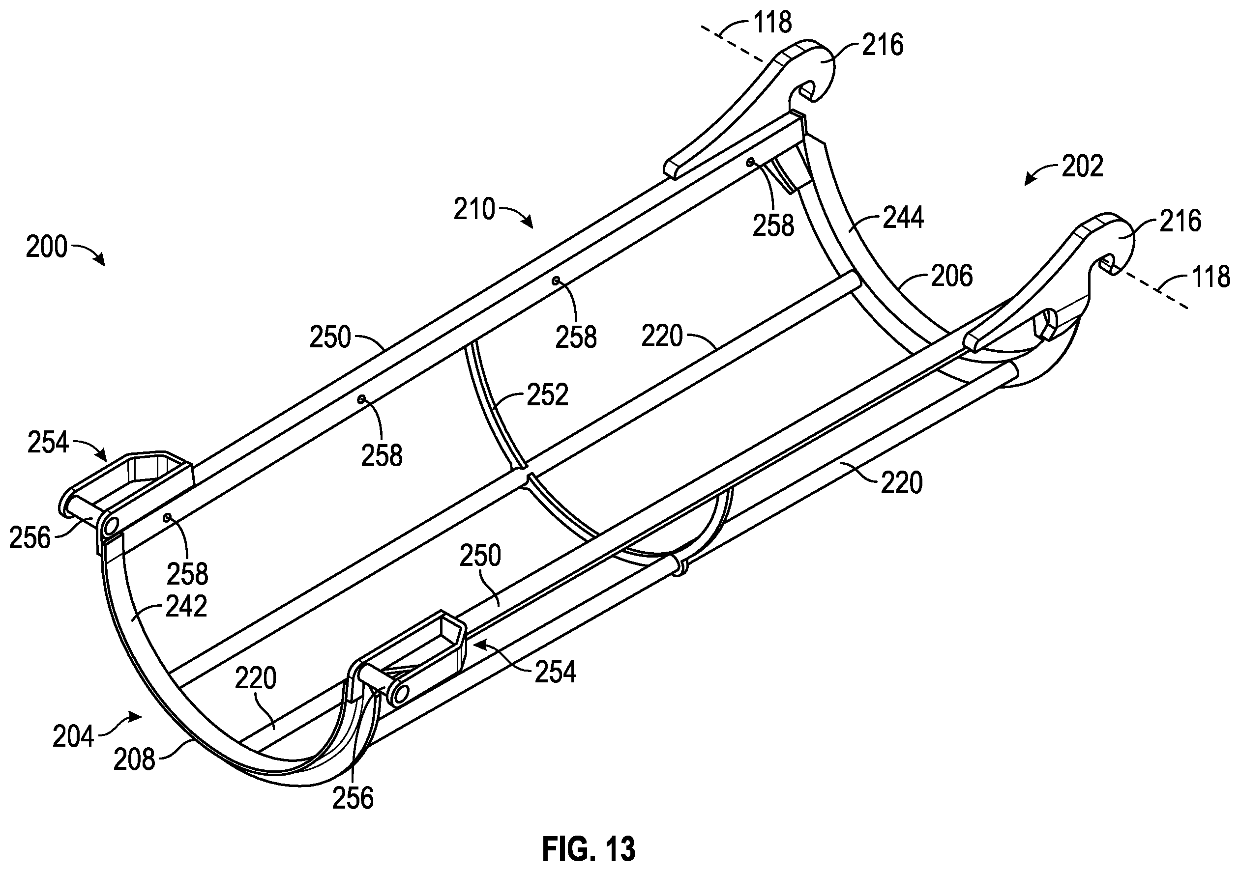Patent US12365544 Figure 13 – Composite concrete chute