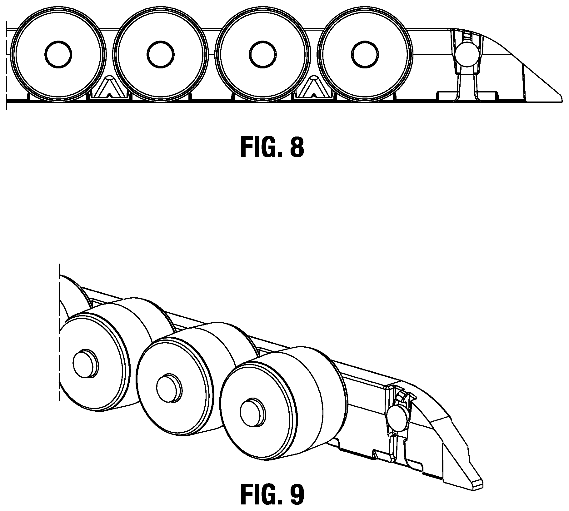 Patent US12365545 Figure 6 – Roller shoe and slat sorter conveyor