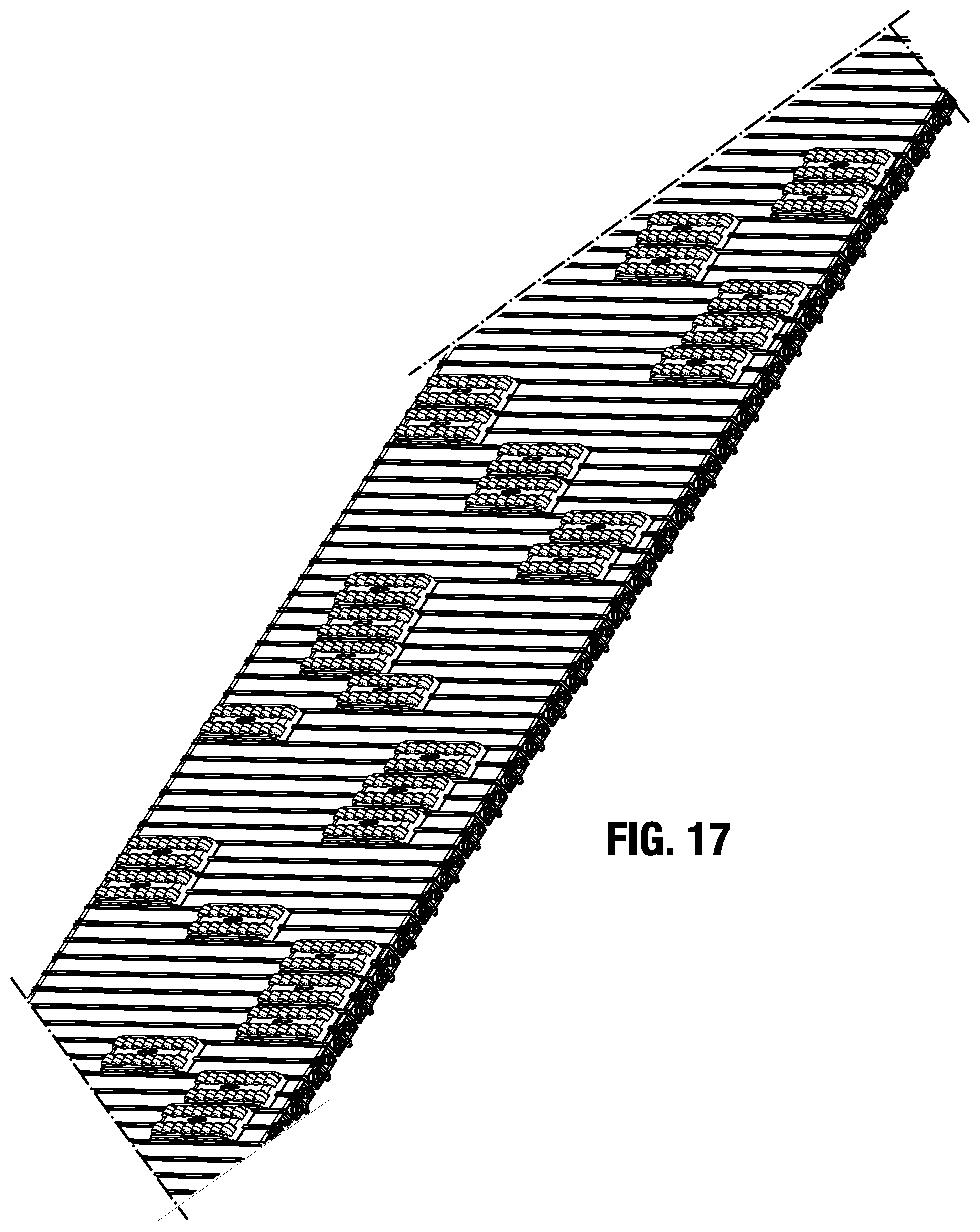 Patent US12365545 Figure 10 – Roller shoe and slat sorter conveyor