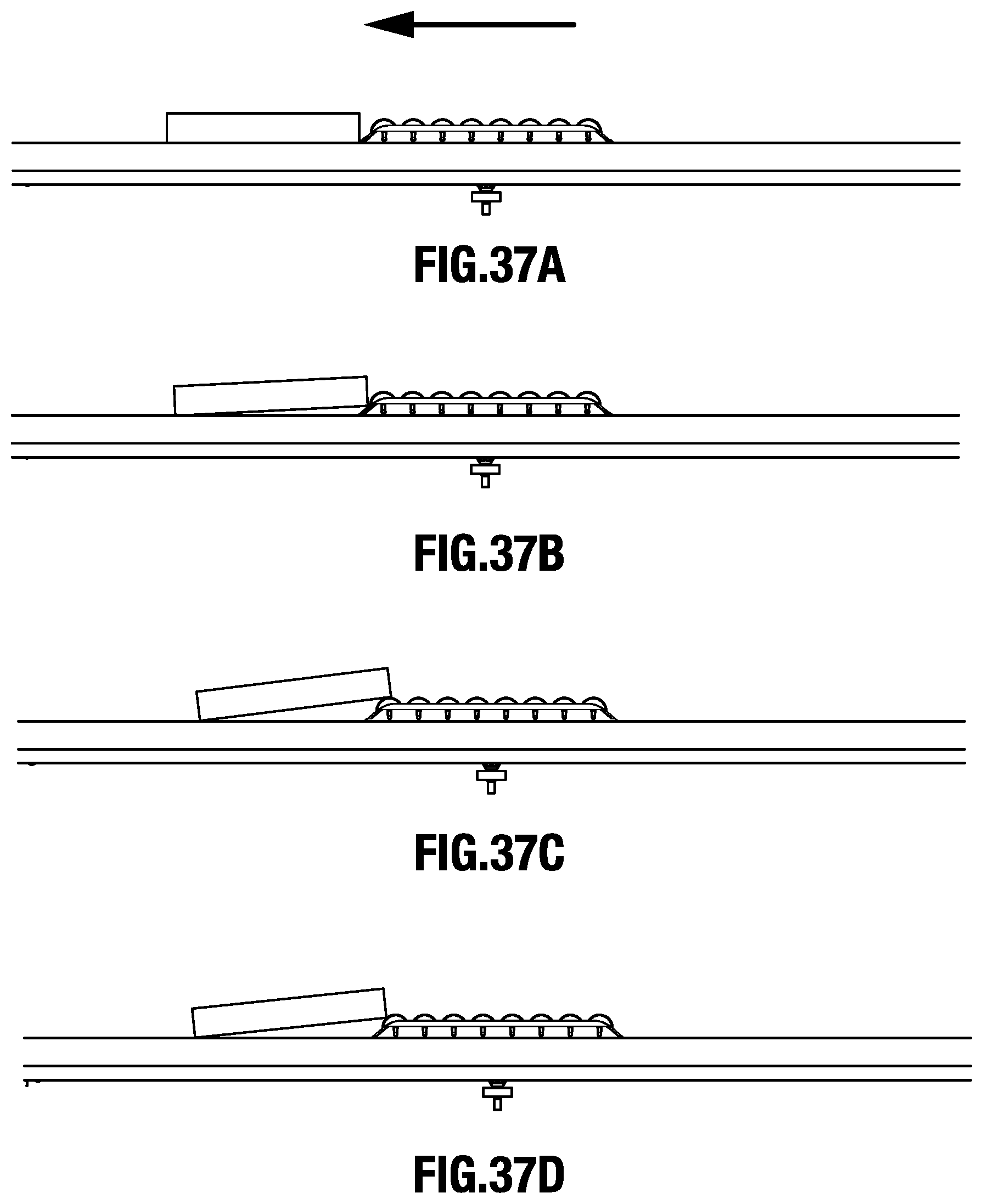 Patent US12365545 Figure 20 – Roller shoe and slat sorter conveyor
