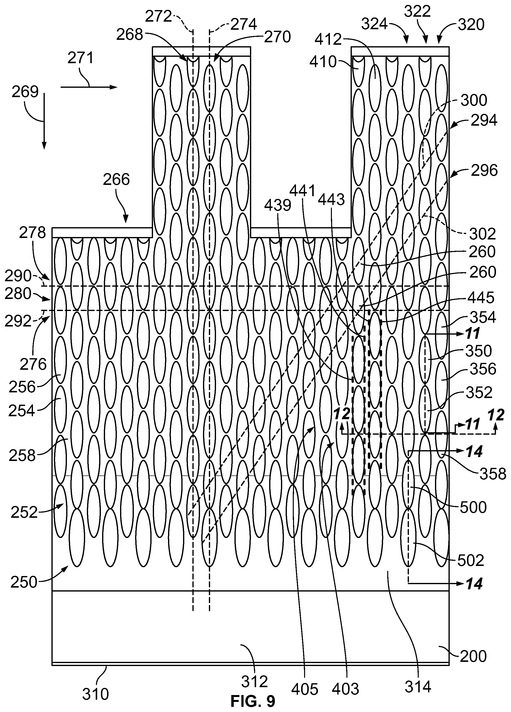 Patent US12365549 Figure 9 – Conveyor transfer guards