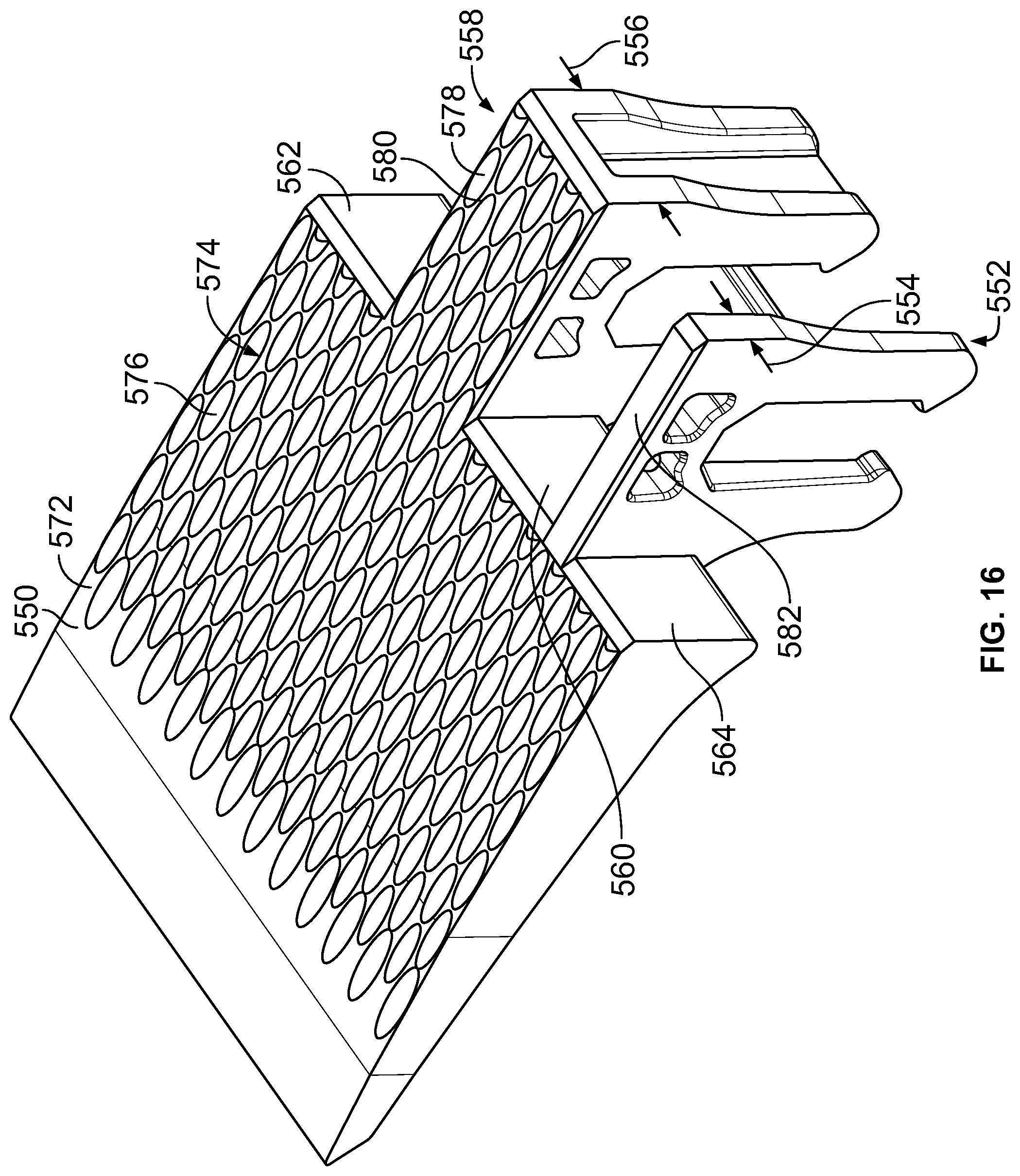 Patent US12365549 Figure 14 – Conveyor transfer guards