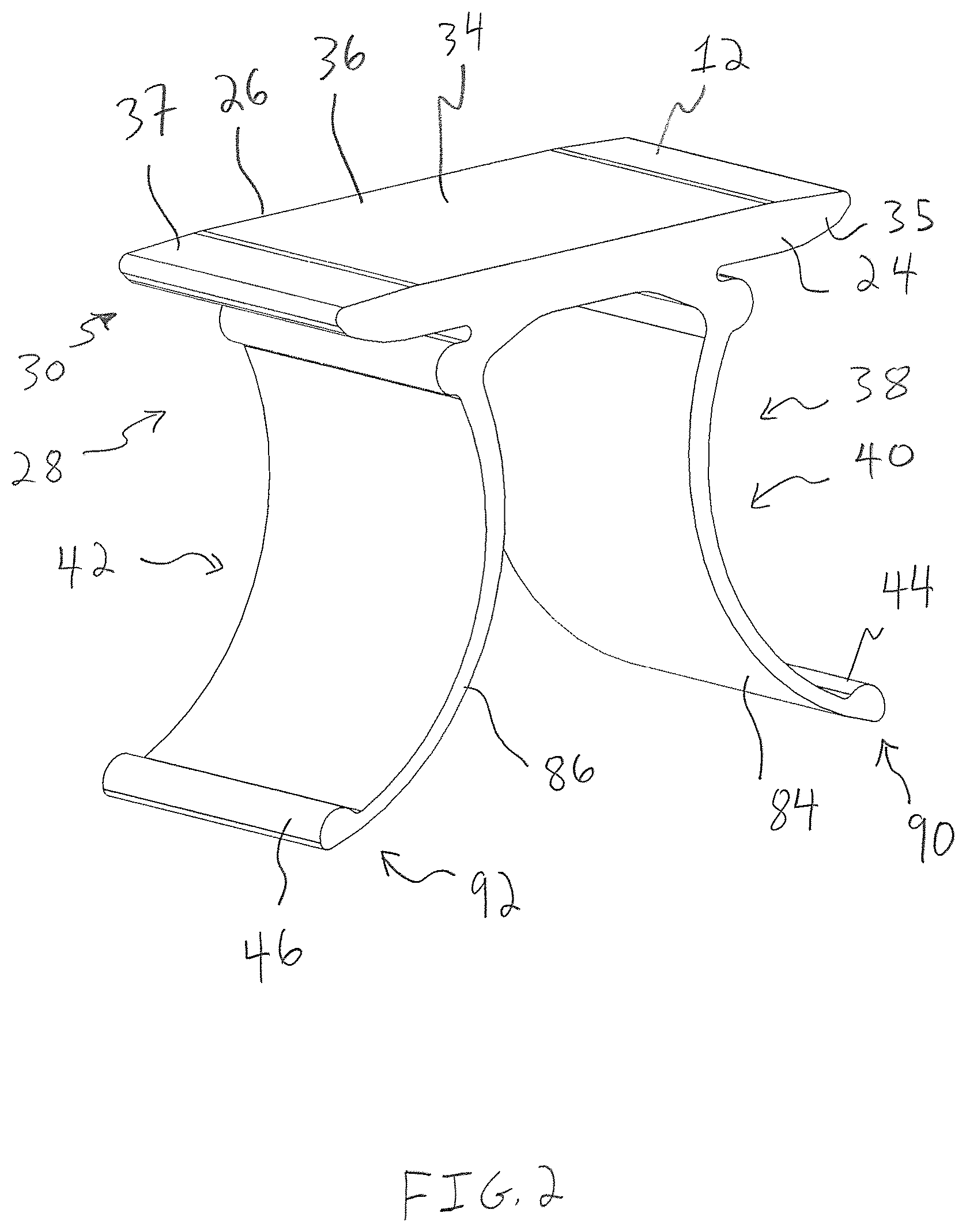 Patent US12365550 Figure 2 – Conveyor transfer guards