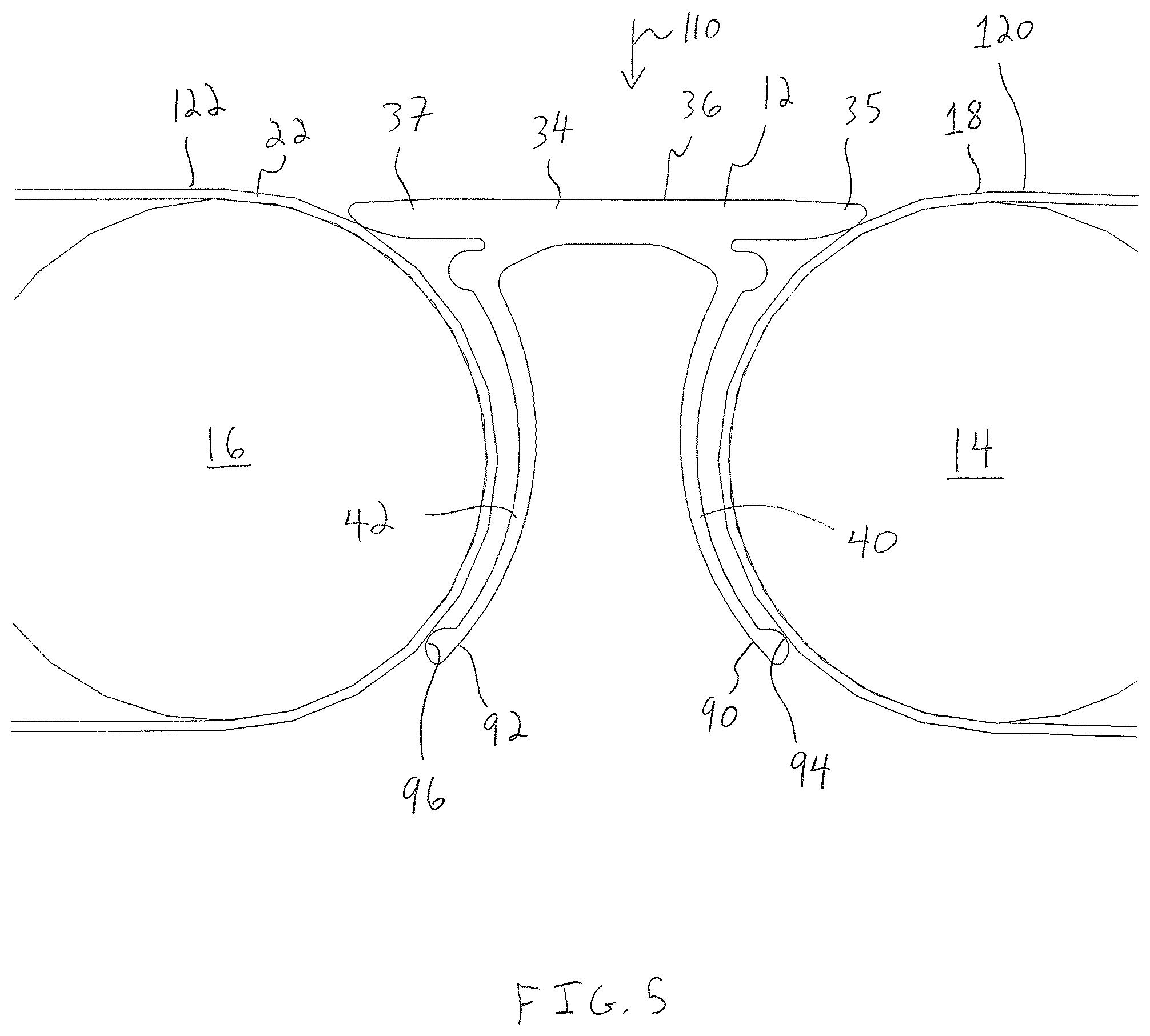 Patent US12365550 Figure 5 – Conveyor transfer guards
