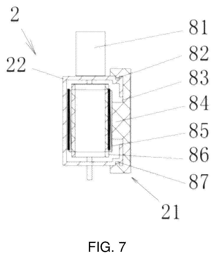 Patent US12365554 Figure 6 – Dual power driving-based parallel movable shelf and unloading apparatus thereof