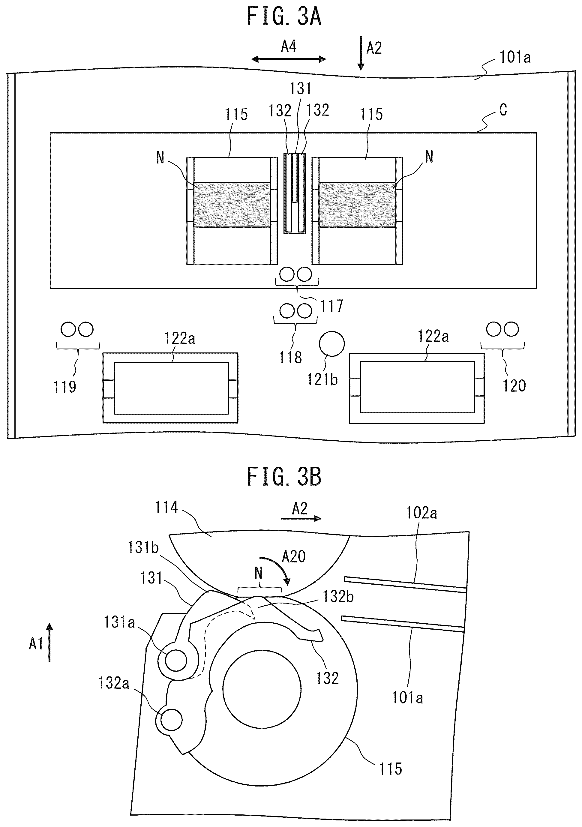 Patent US12365555 Figure 3 – Medium feed apparatus to put separation roller on hold until front end of medium passes separation part