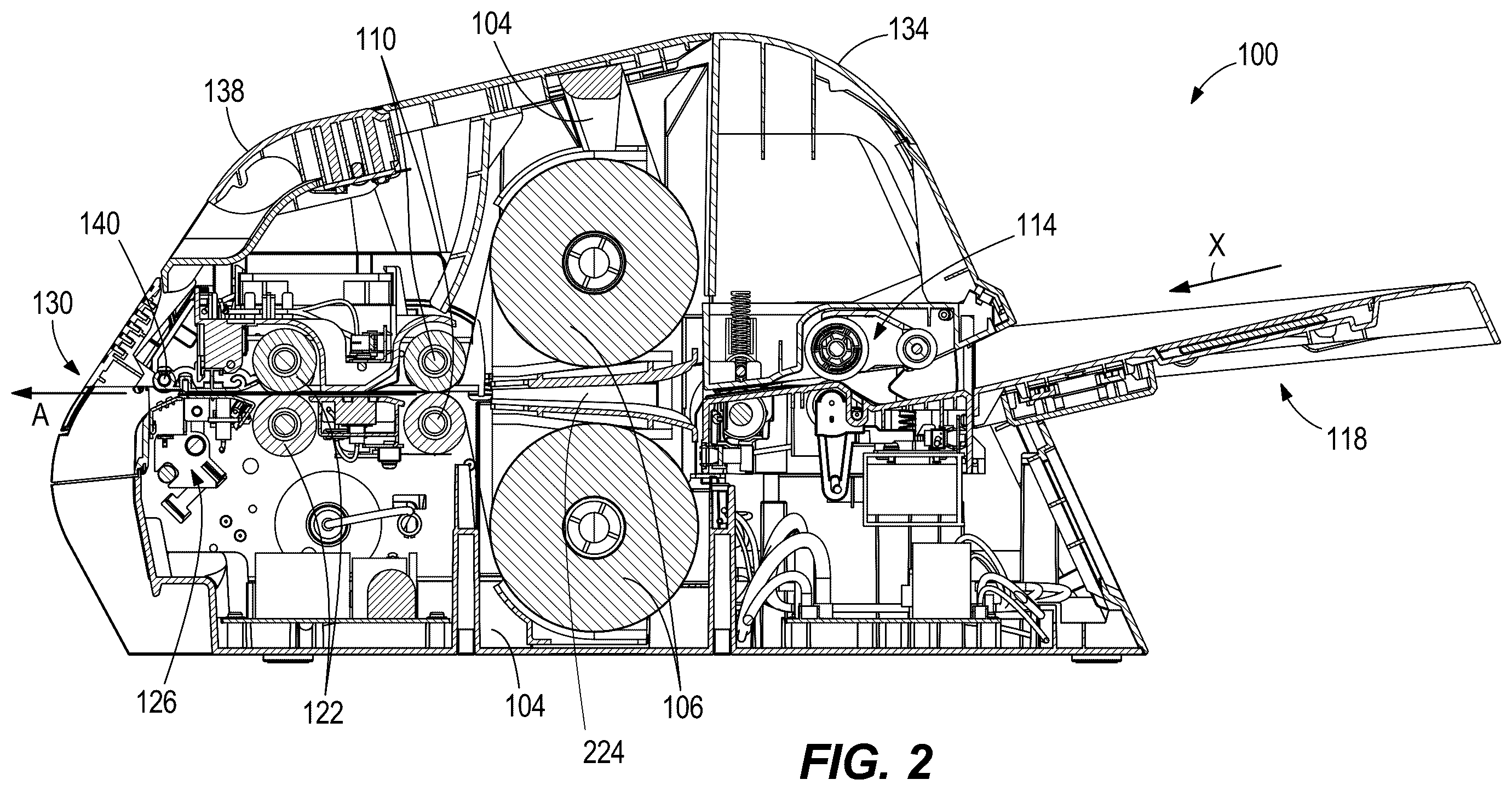 Patent US12365556 Figure 2 – Refillable laminating film cartridge system and refill thereof