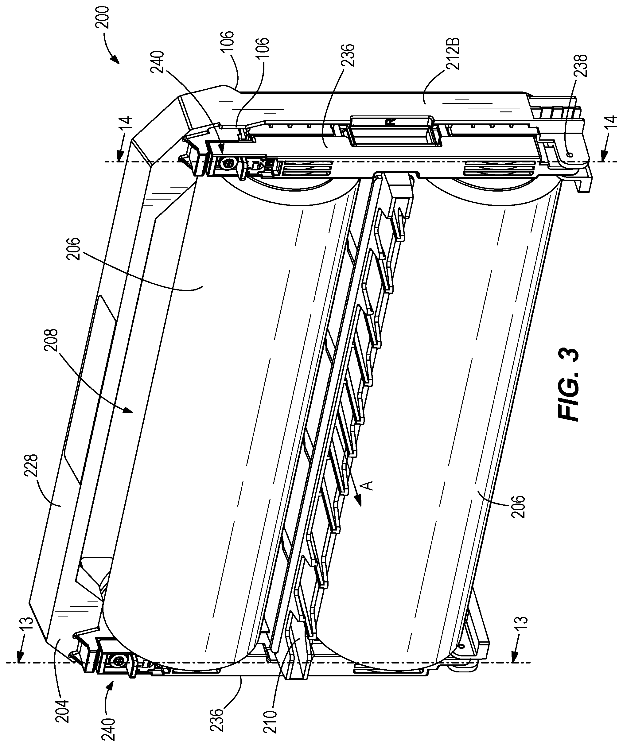 Patent US12365556 Figure 3 – Refillable laminating film cartridge system and refill thereof