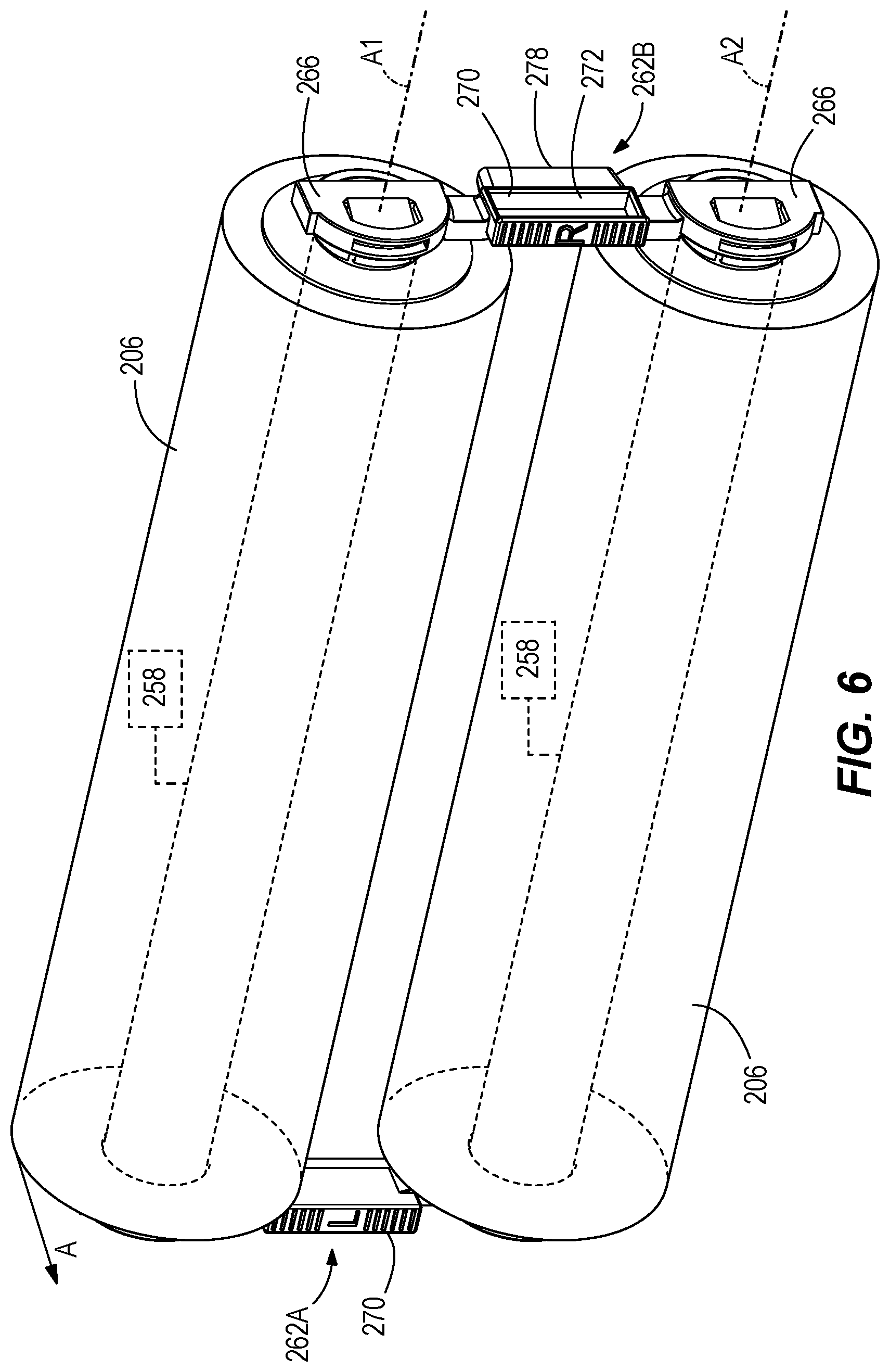 Patent US12365556 Figure 6 – Refillable laminating film cartridge system and refill thereof