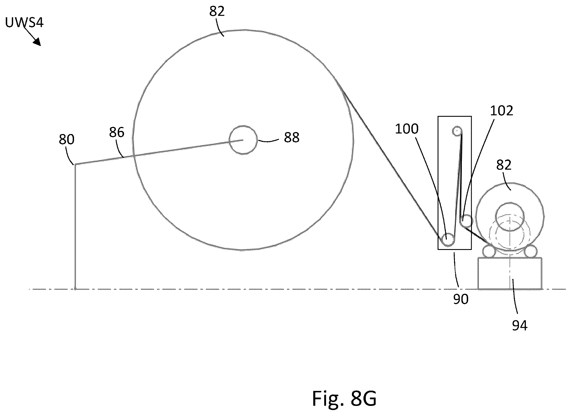Patent US12365557 Figure 12 – Center drive unwind system