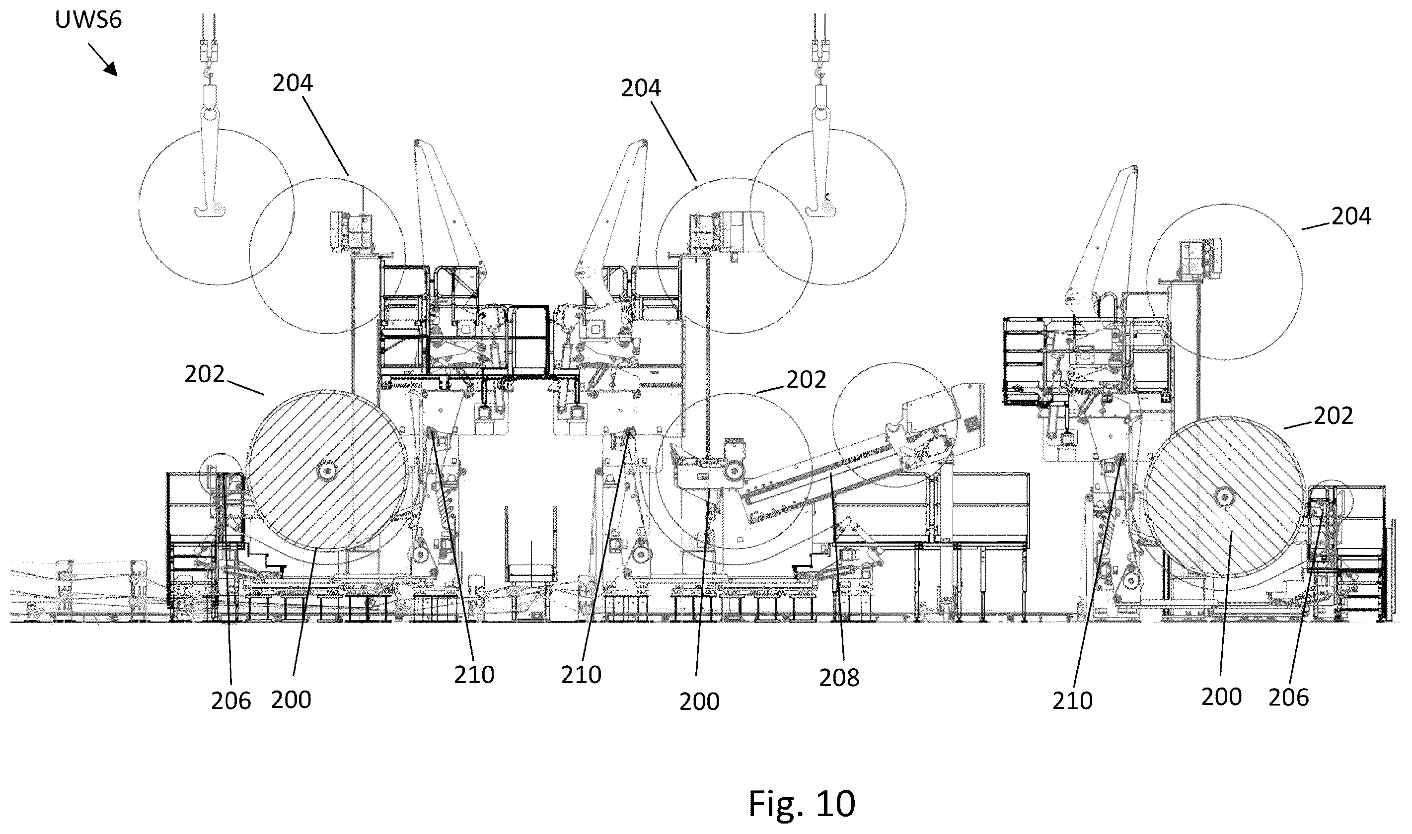 Patent US12365557 Figure 20 – Center drive unwind system