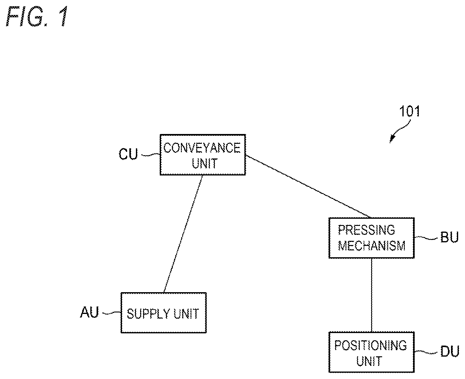 Patent US12365561 Figure 1 – Threadlike adhesive sticking apparatus and method of sticking threadlike adhesive