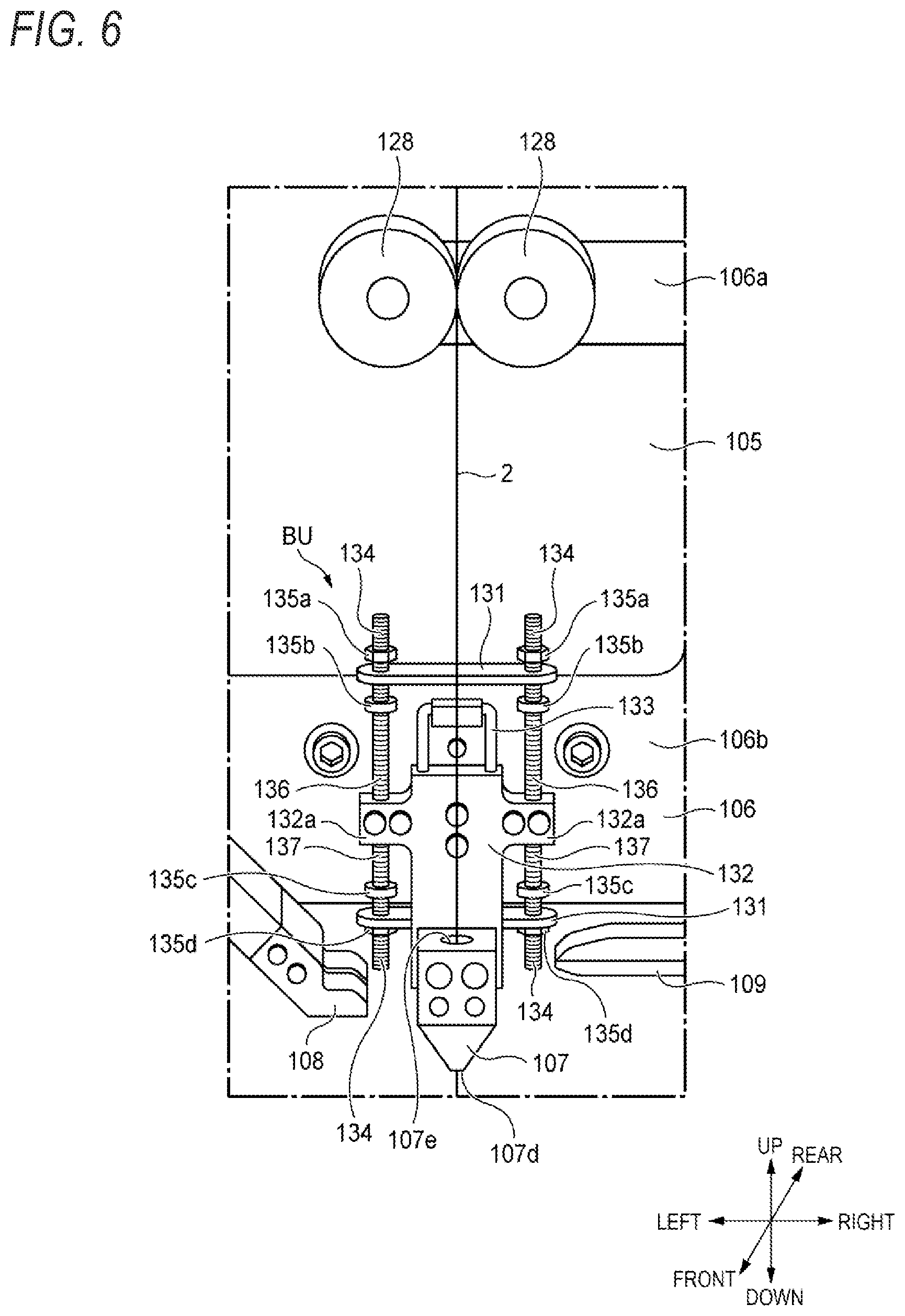 Patent US12365561 Figure 6 – Threadlike adhesive sticking apparatus and method of sticking threadlike adhesive