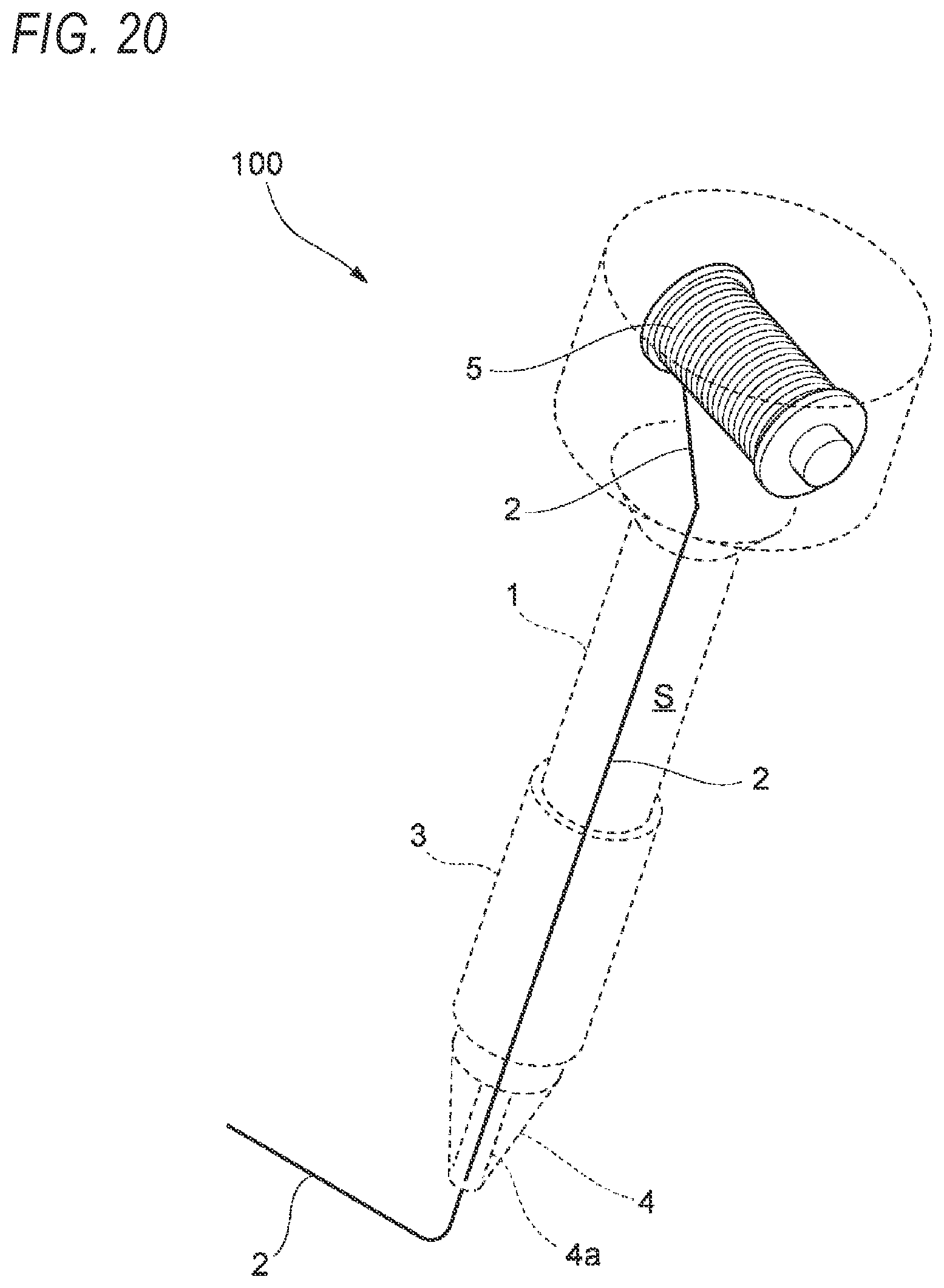 Patent US12365561 Figure 19 – Threadlike adhesive sticking apparatus and method of sticking threadlike adhesive
