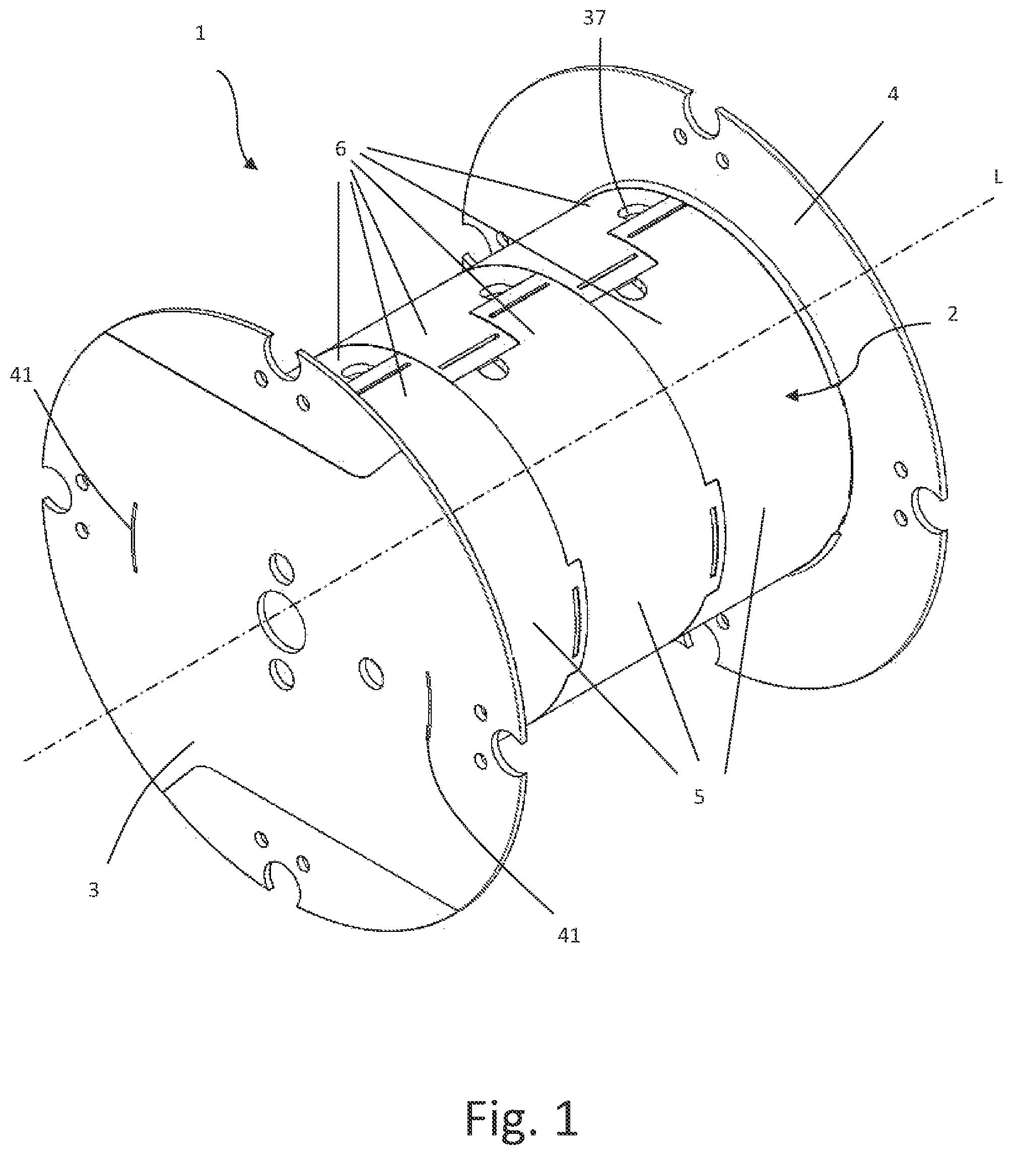 Patent US12365563 Figure 1 – Cable reel
