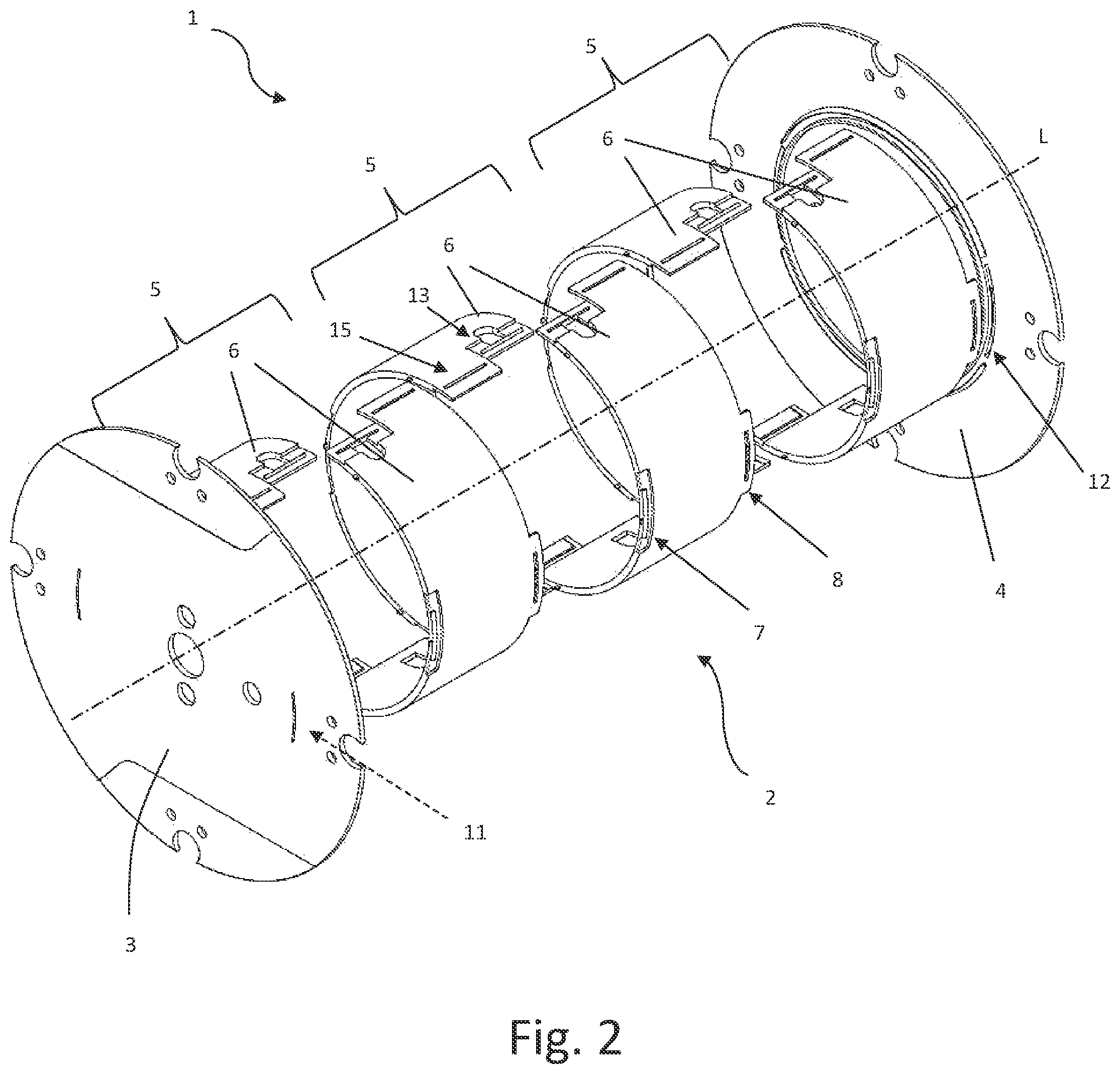 Patent US12365563 Figure 2 – Cable reel
