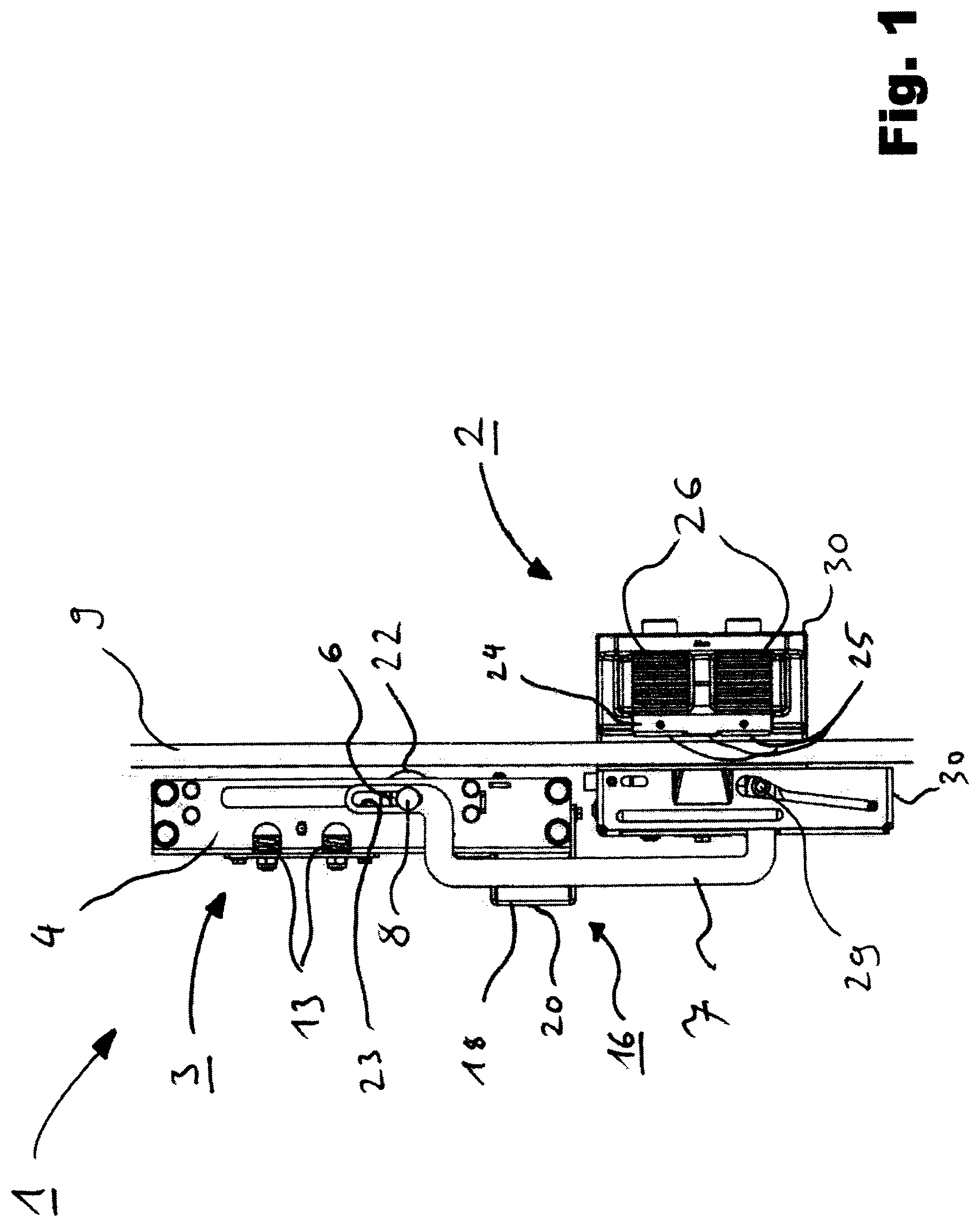 Patent US12365566 Figure 1 – Release unit for actuating an elevator brake device