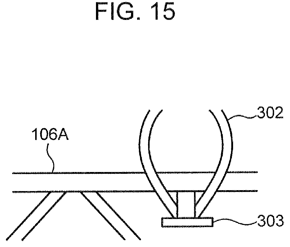 Patent US12365567 Figure 15 – Work machine suspension device, retention device, and method for suspending structure member