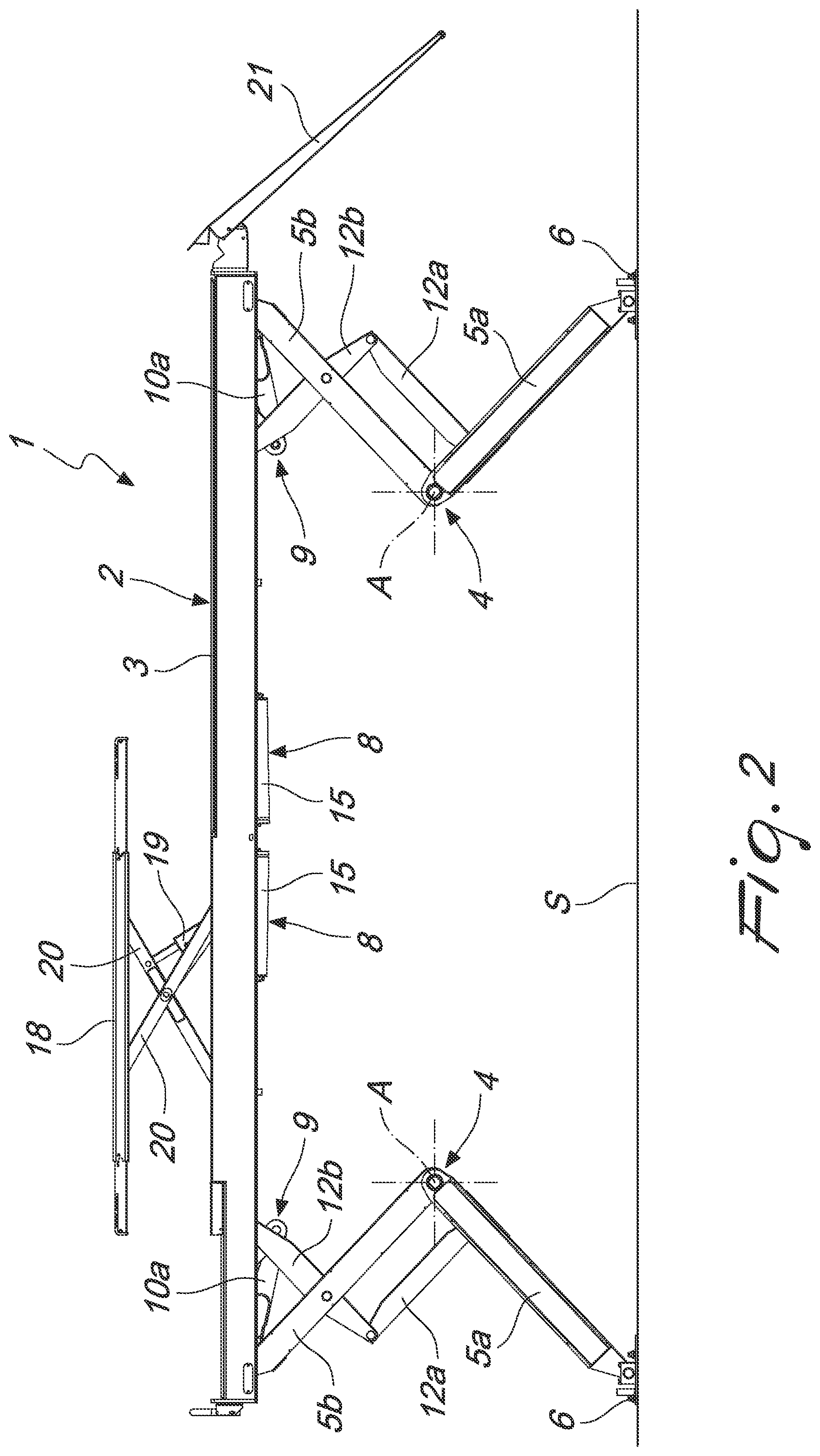 Patent US12365568 Figure 2 – Vehicle lift and a method for lifting vehicles