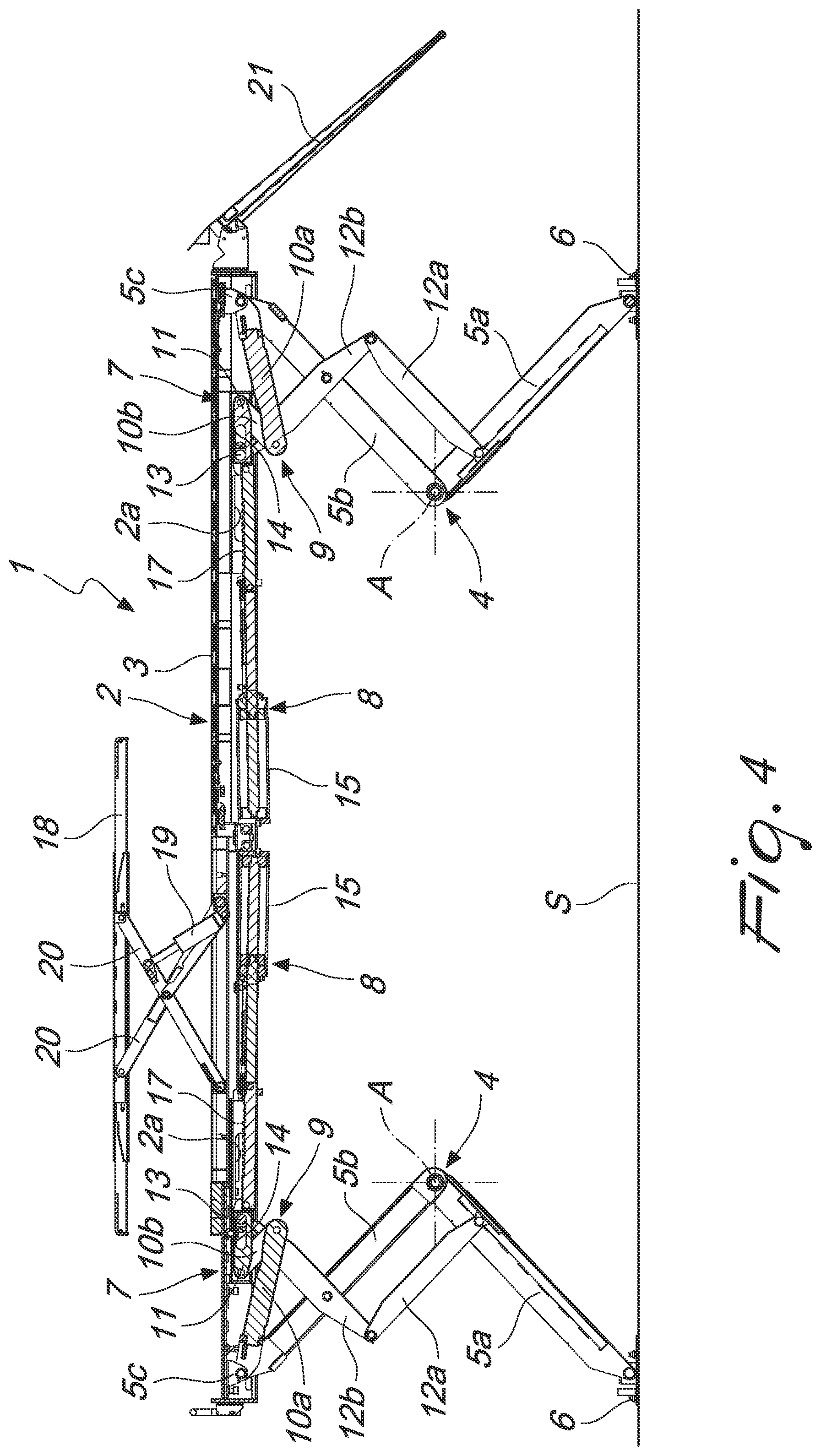 Patent US12365568 Figure 4 – Vehicle lift and a method for lifting vehicles