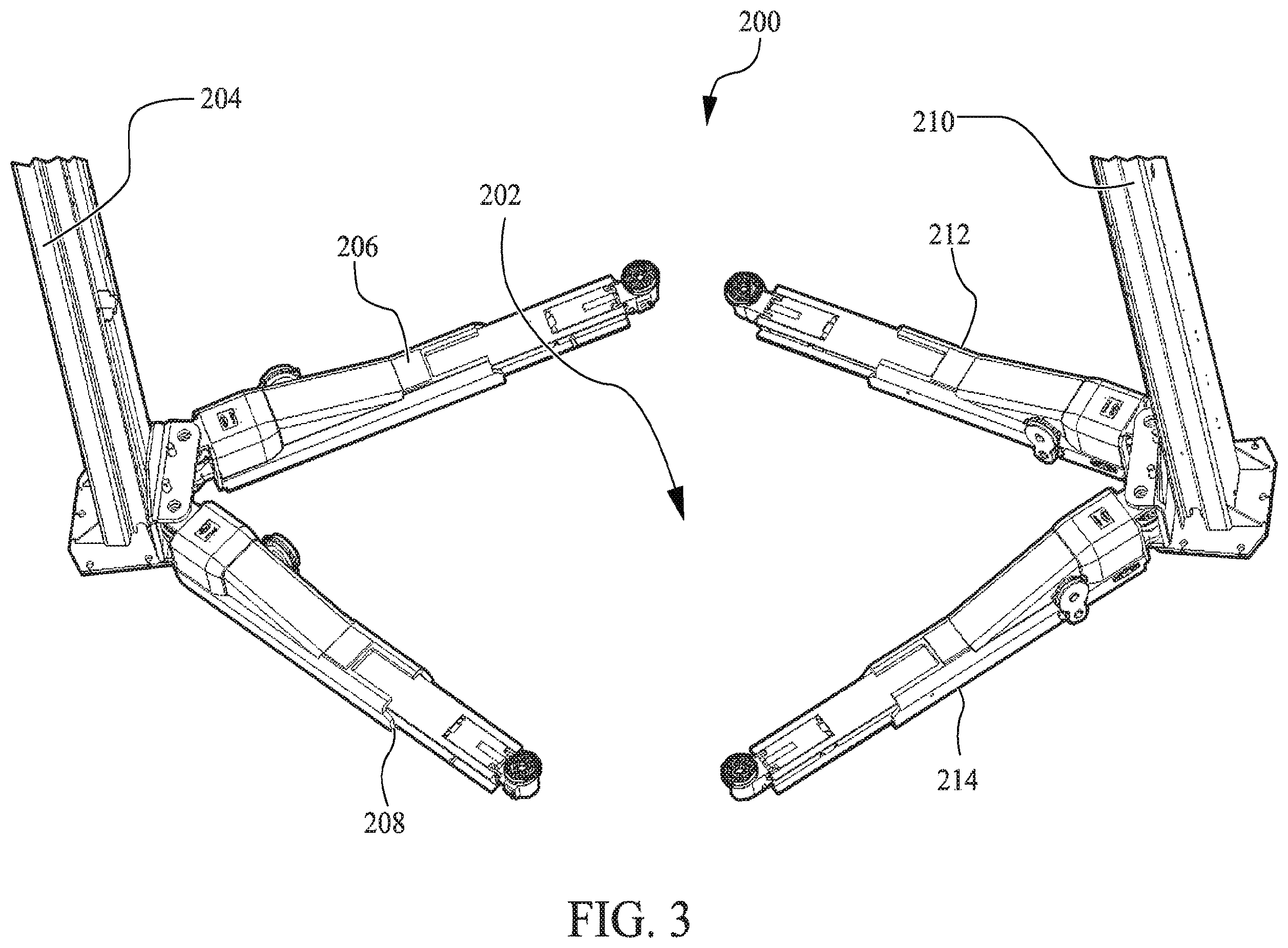 Patent US12365569 Figure 3 – Intelligent vehicle lift network with distributed sensors