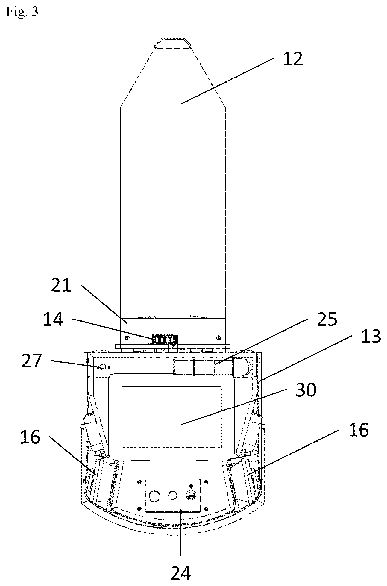 Patent US12365570 Figure 3 – Autonomous industrial truck