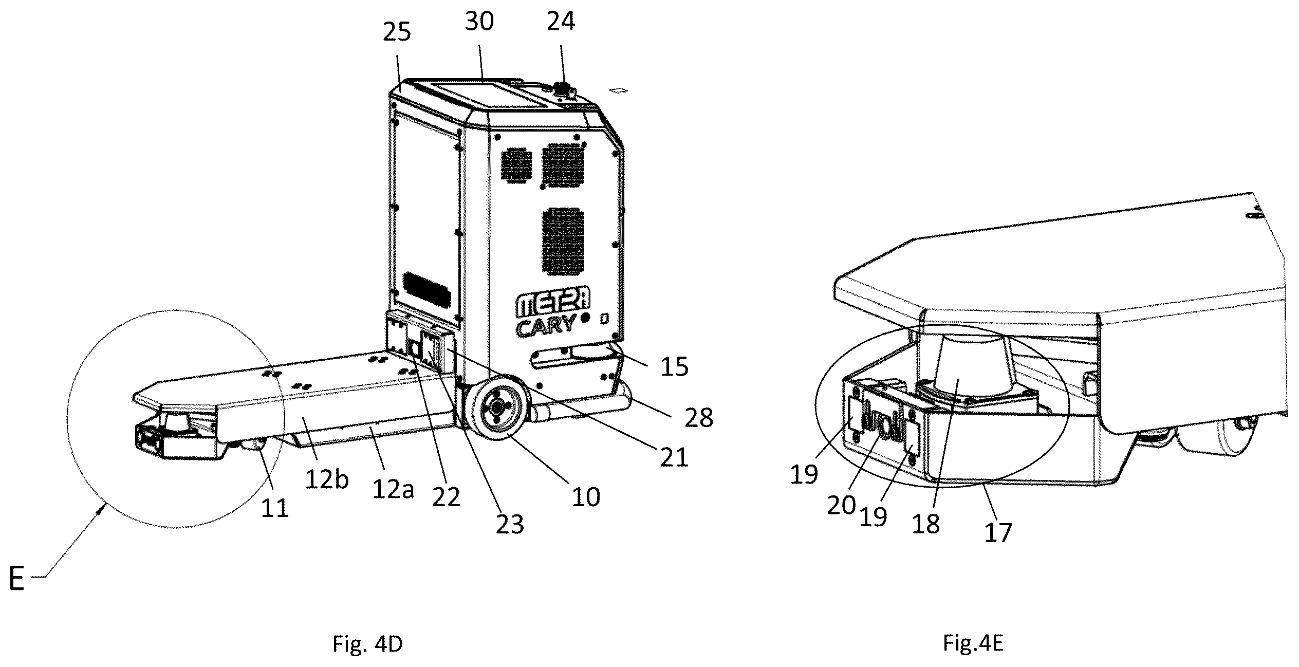 Patent US12365570 Figure 5 – Autonomous industrial truck