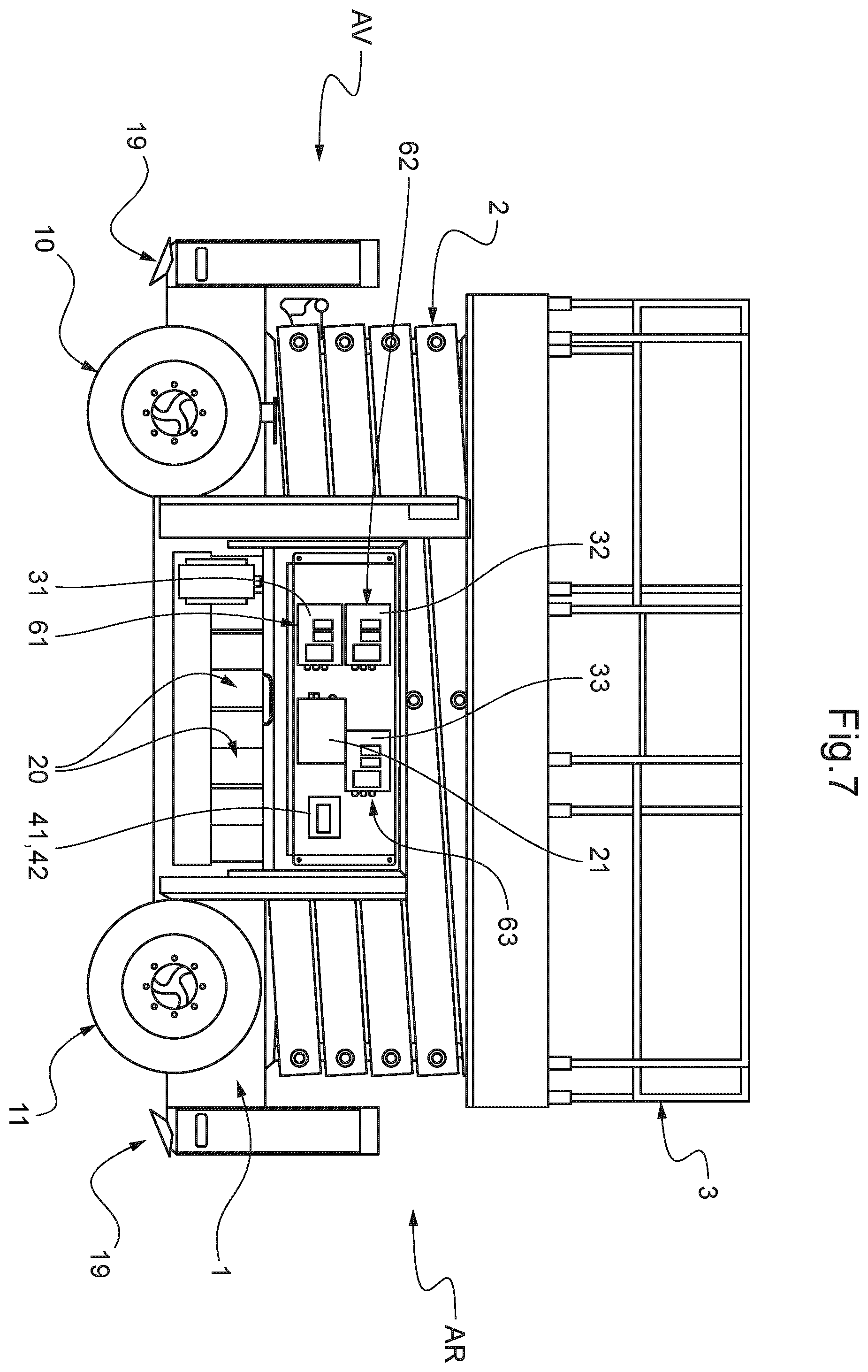 Patent US12365572 Figure 7 – Elevating nacelle suitable for indoor and all-terrain outdoor use