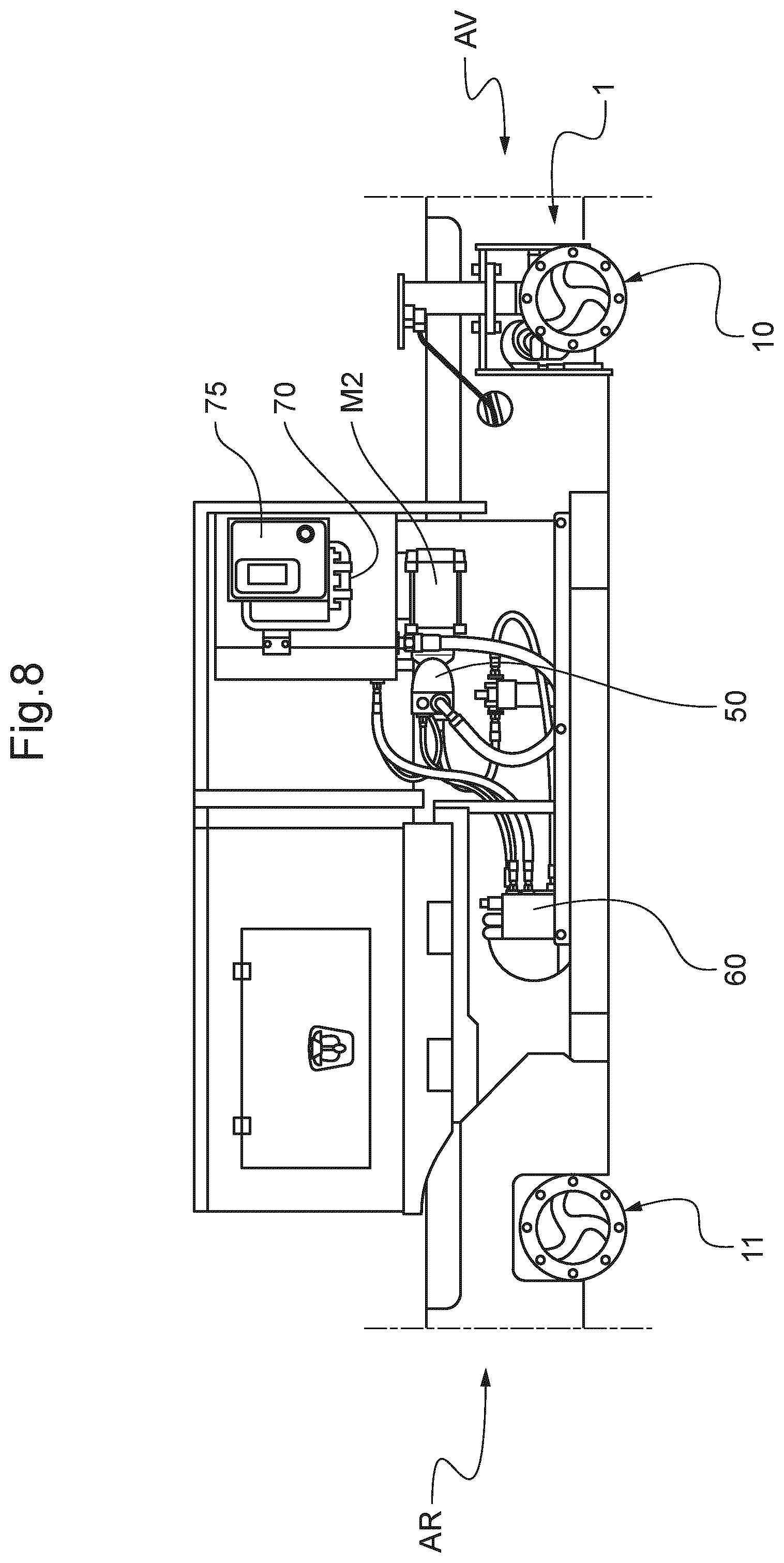 Patent US12365572 Figure 8 – Elevating nacelle suitable for indoor and all-terrain outdoor use